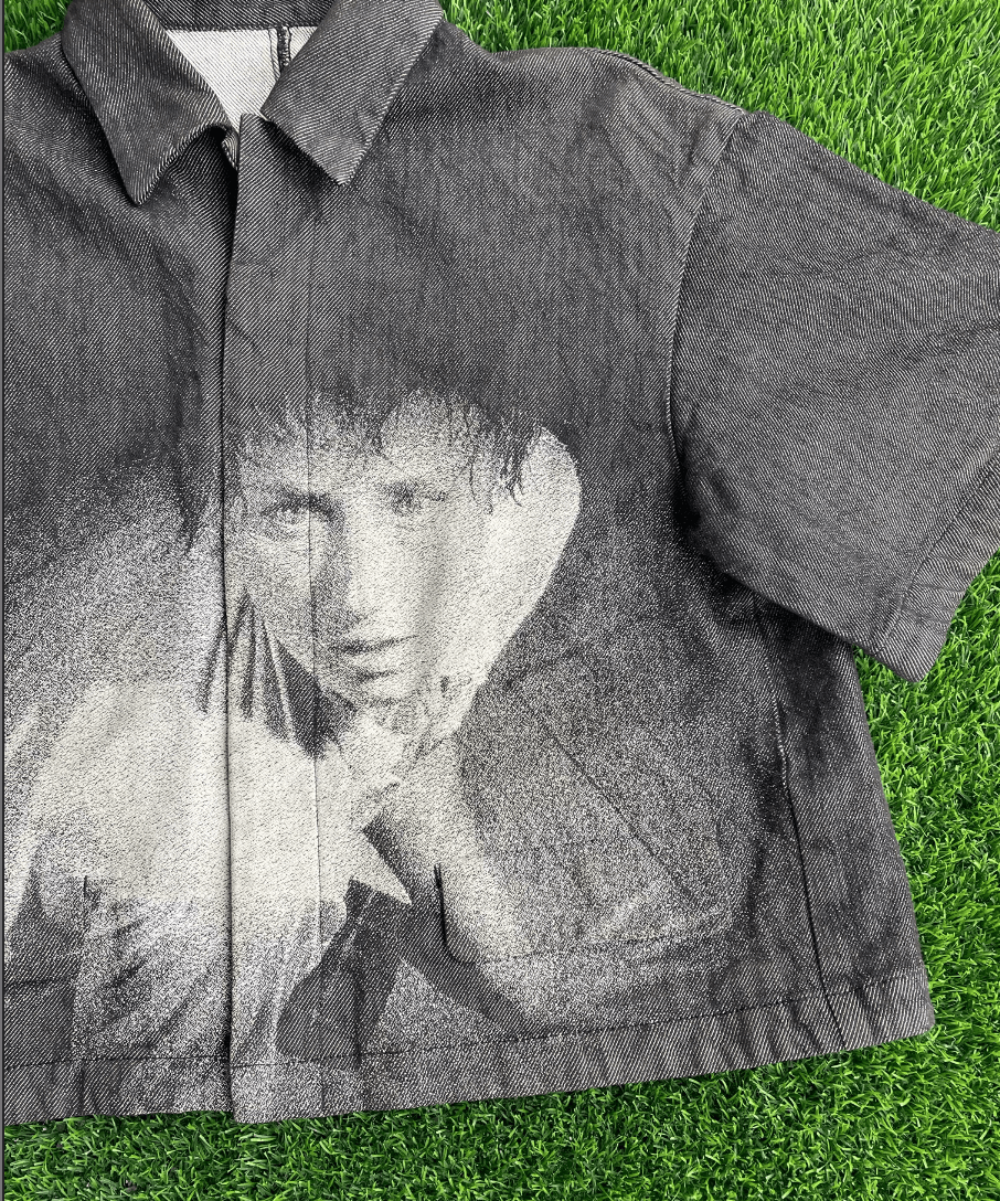Undercover Undercover SS20 Cindy Sherman Jacquard Denim Grey Shirt Size US M / EU 48-50 / 2 - 4 Thumbnail