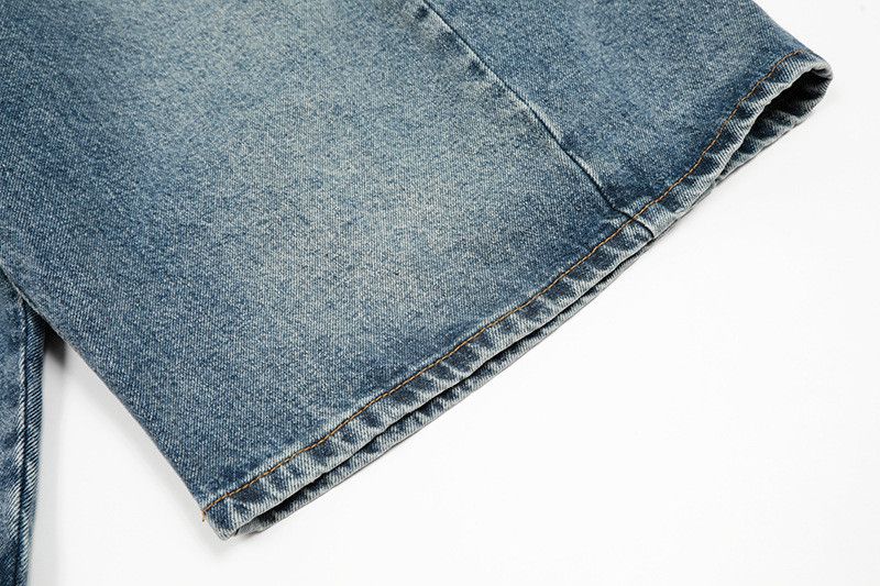 Japanese Brand American casual loose-fitting curved denim shorts Size US 32 / EU 48 - 5 Thumbnail