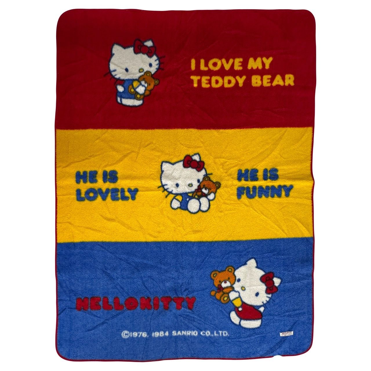 Cartoon Network × Japanese Brand × Vintage SANRIO HELLO KITTY Vtg 84’ Acrylic Blanket Size ONE SIZE - 1 Thumbnail