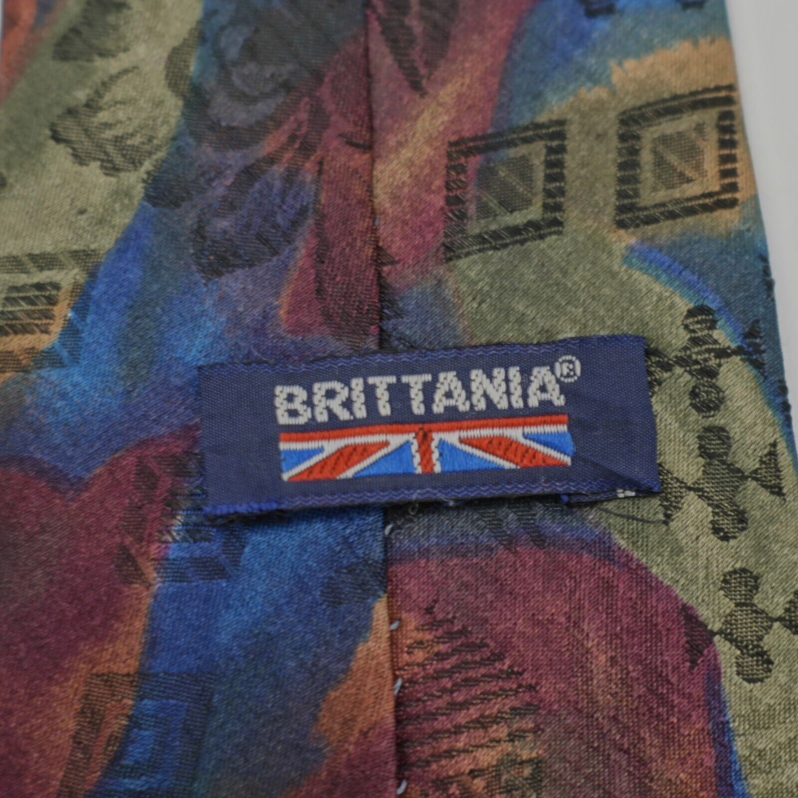 Designer Brittania Abstract Multi-Colored Floral Jacquard Print Polye Size ONE SIZE - 3 Thumbnail