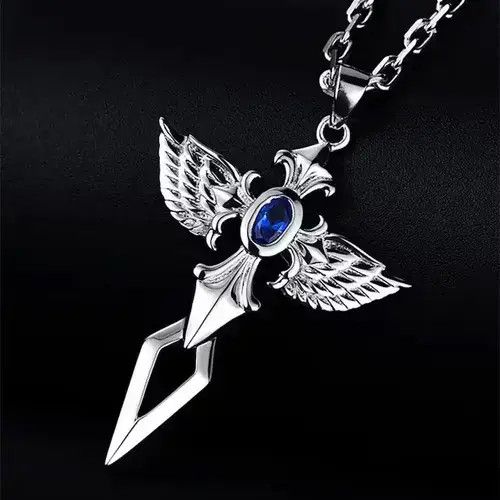 Other Angel Small Cross Sword Pendant Necklace Size ONE SIZE - 2 Thumbnail