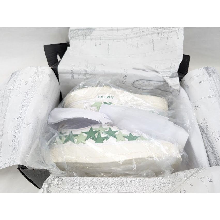 Amiri o1rshd1 Stars Court Low-Top Sneakers in Mint Size US 7 / EU 40 - 21 Thumbnail