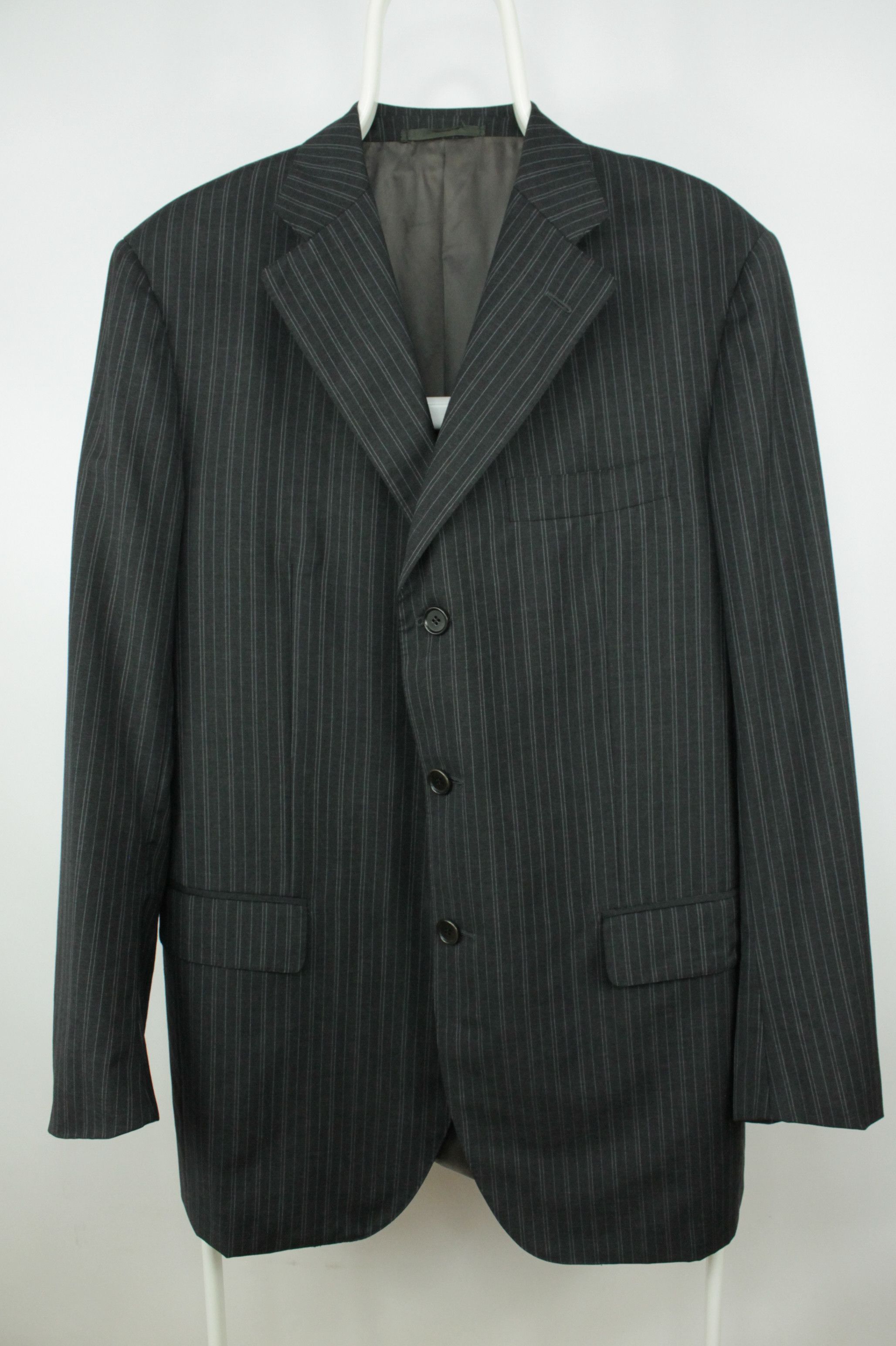 Caruso Raffaele Caruso Superfine 100's 3 BTN Striped Blazer Jacket Size US L / EU 52-54 / 3 - 1 Thumbnail