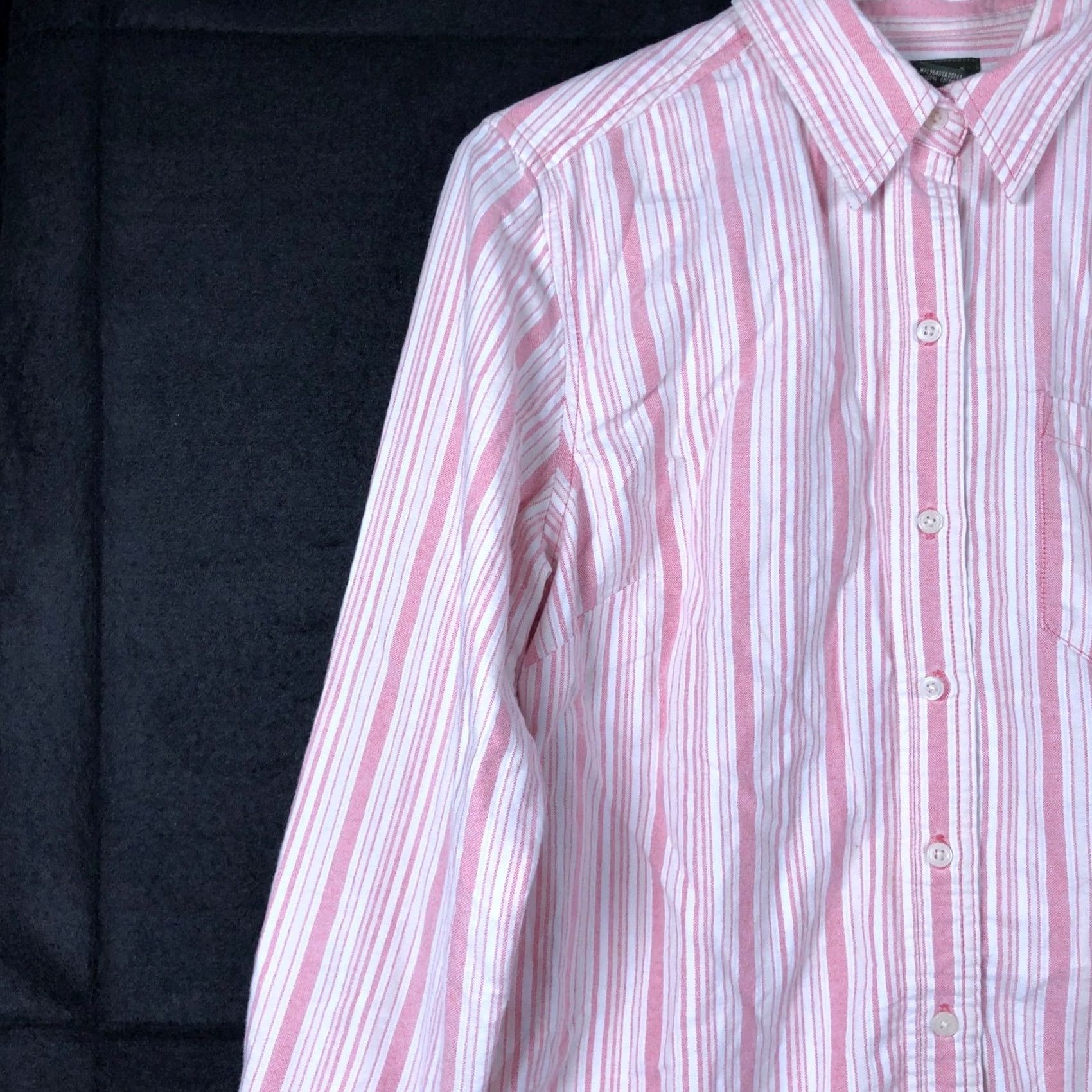 Eddie Bauer Eddie Bauer Womens Shirt Pink White Striped Collared Button Down Small Shirt Size S / US 4 / IT 40 - 4 Thumbnail