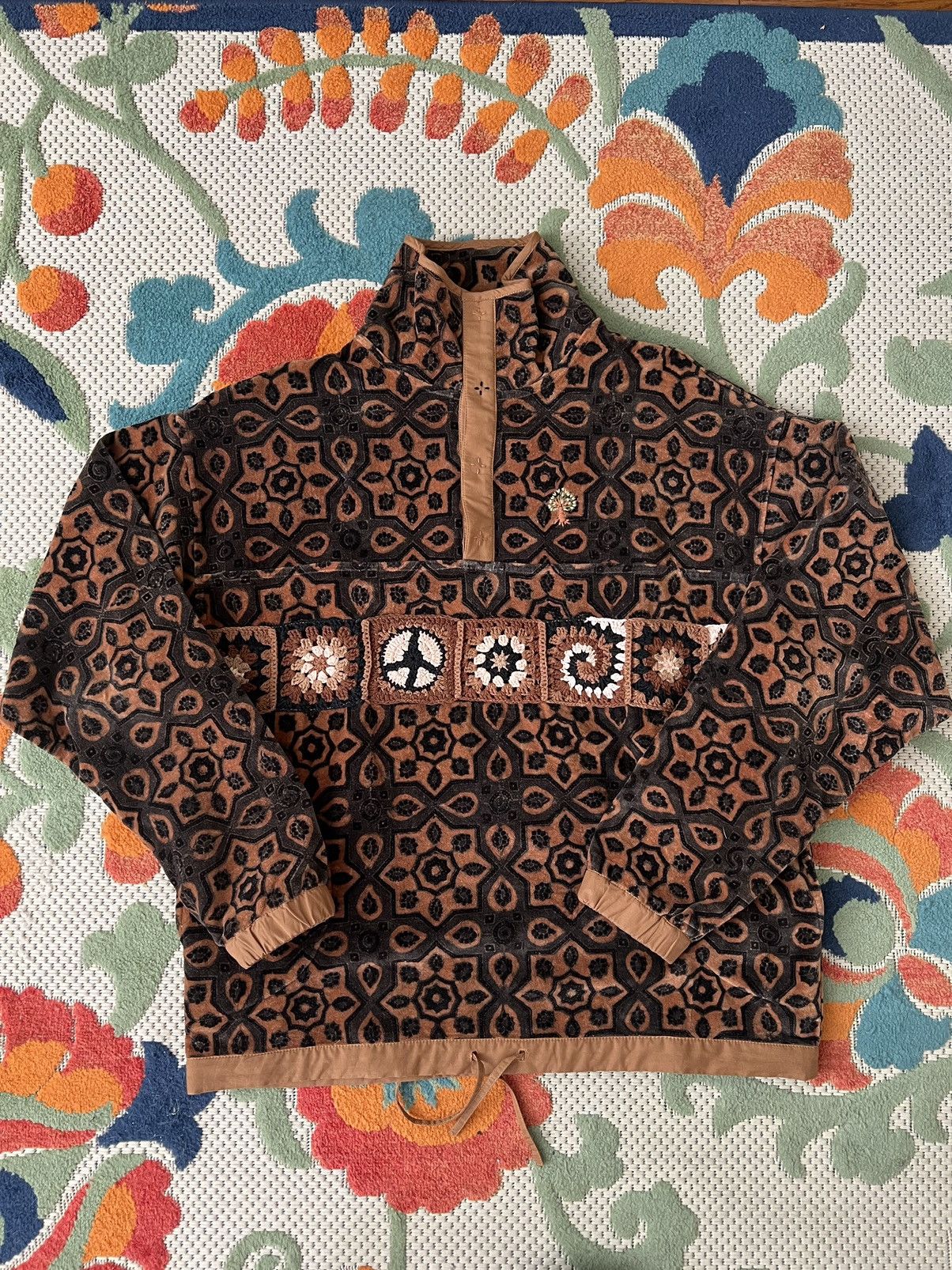Pre-owned Story Mfg. Brown Polite Pullover Sweater Size M