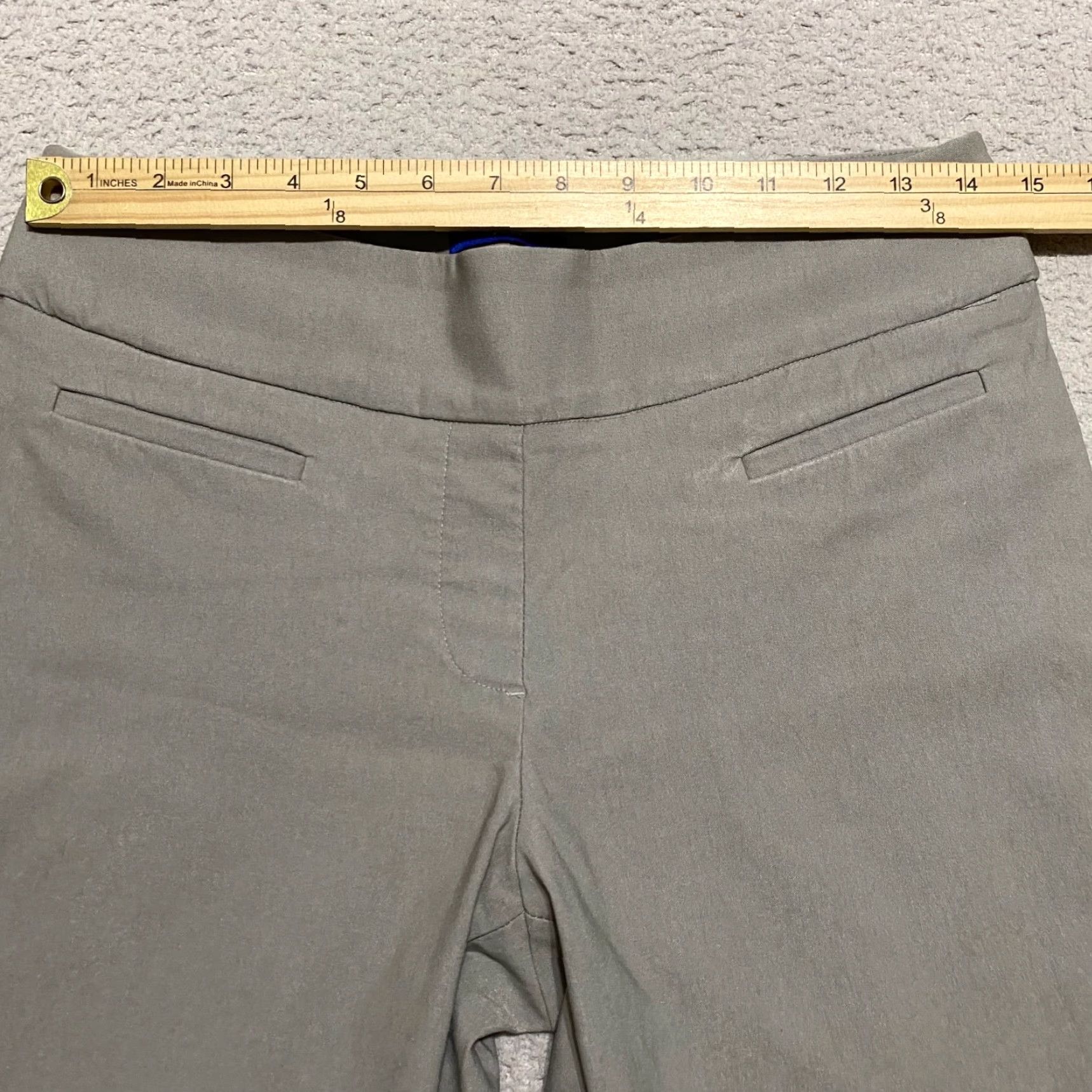 Apt. 9 Apt. 9 Womens Dress Pants Beige Stretch Brynn Pull-On Business Office Flat Front 10 Pants Womens2010s Size 32" / US 10 / IT 46 - 7 Thumbnail