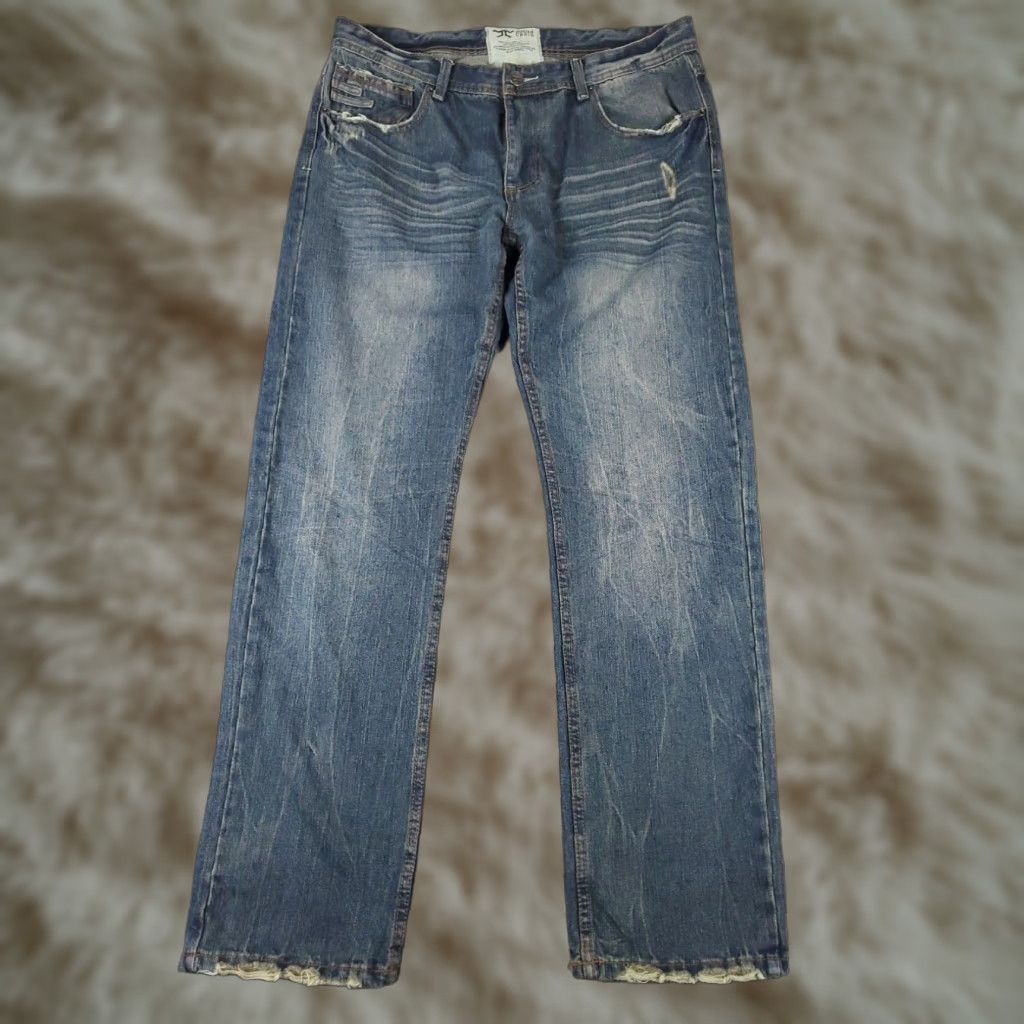 Jordan Craig Jordan Craig Mens Straight Leg Blue Jeans Size 36x32 Regular Fit Cotton Pants Size US 36 / EU 52 - 1 Thumbnail