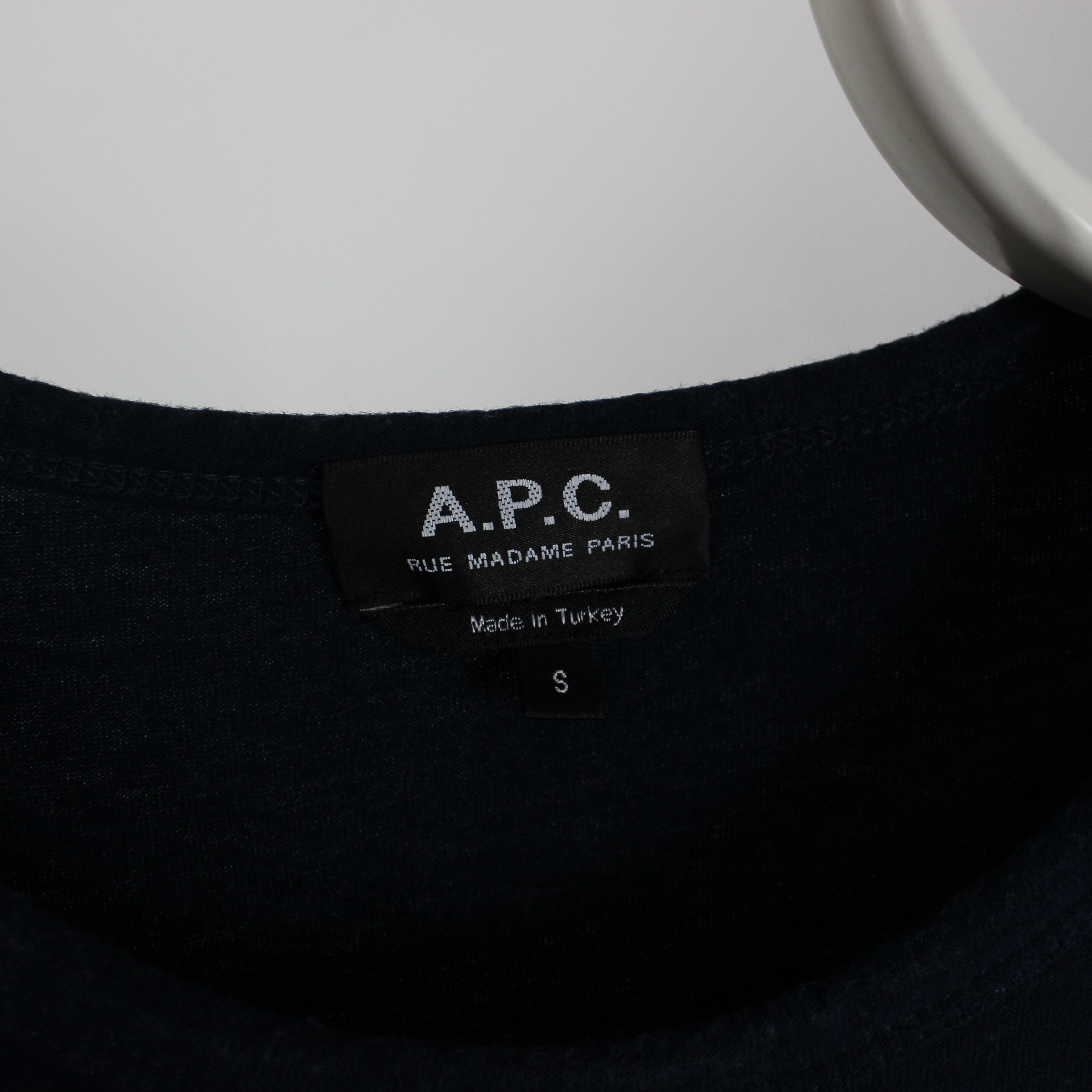 A.P.C. A.P.C t shirt men logo cotton navy blue s Size US S / EU 44-46 / 1 - 2 Thumbnail