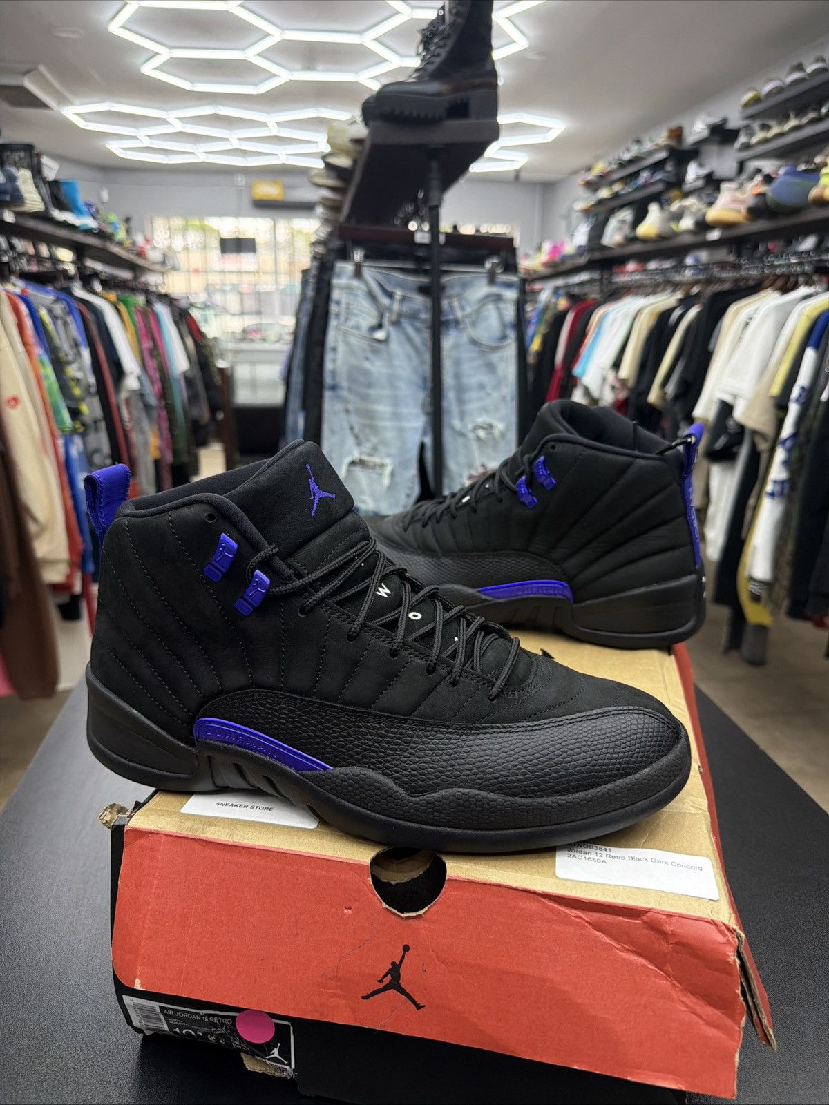 Jordan Brand Size 10.5 - Air Jordan 12 Retro Dark Concord Used OG All Size US 10.5 / EU 43-44 - 3 Thumbnail