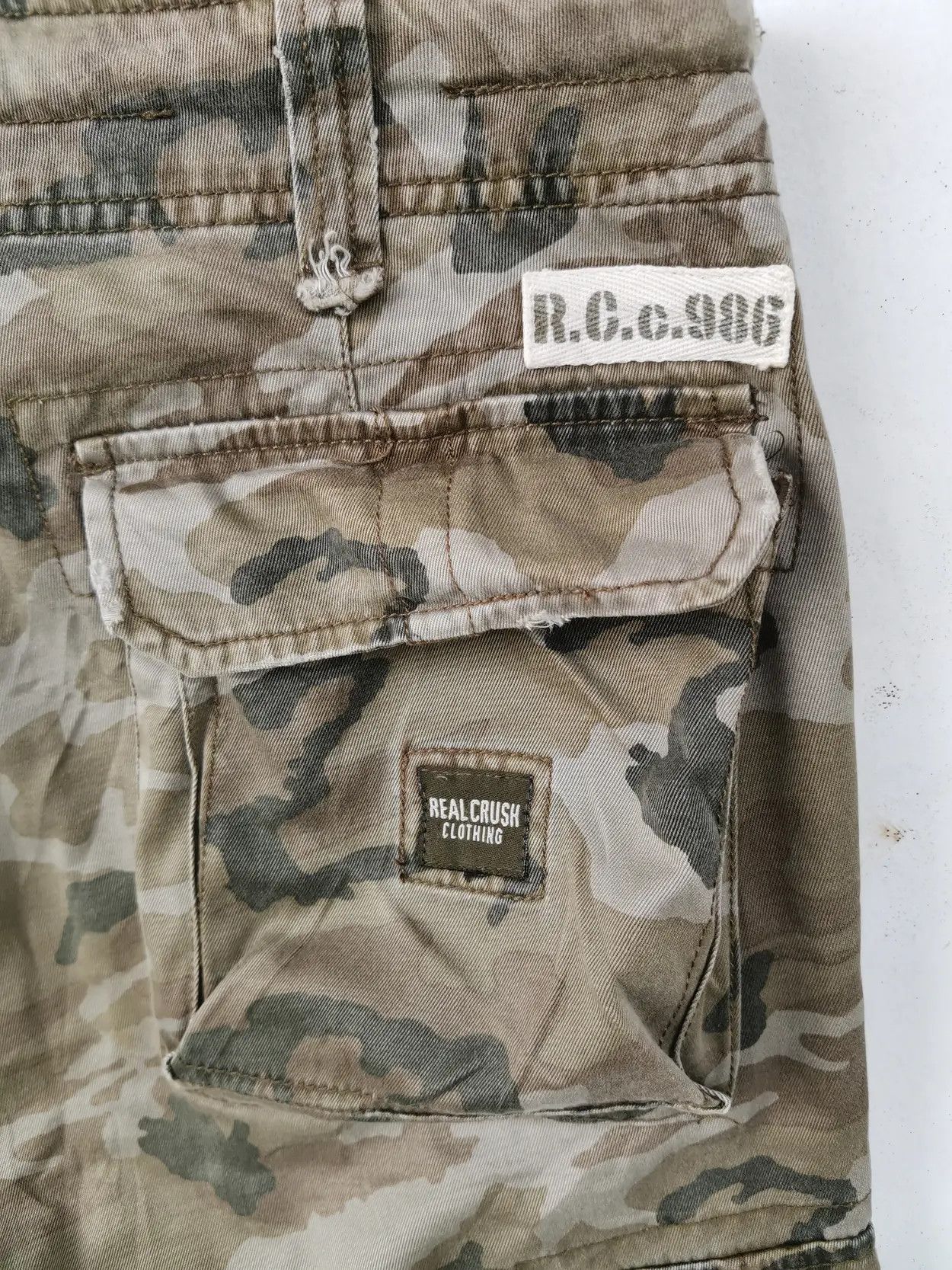 Japanese Brand Real Crush Tactical Cargo Multipocket Pants Size US 32 / EU 48 - 5 Thumbnail