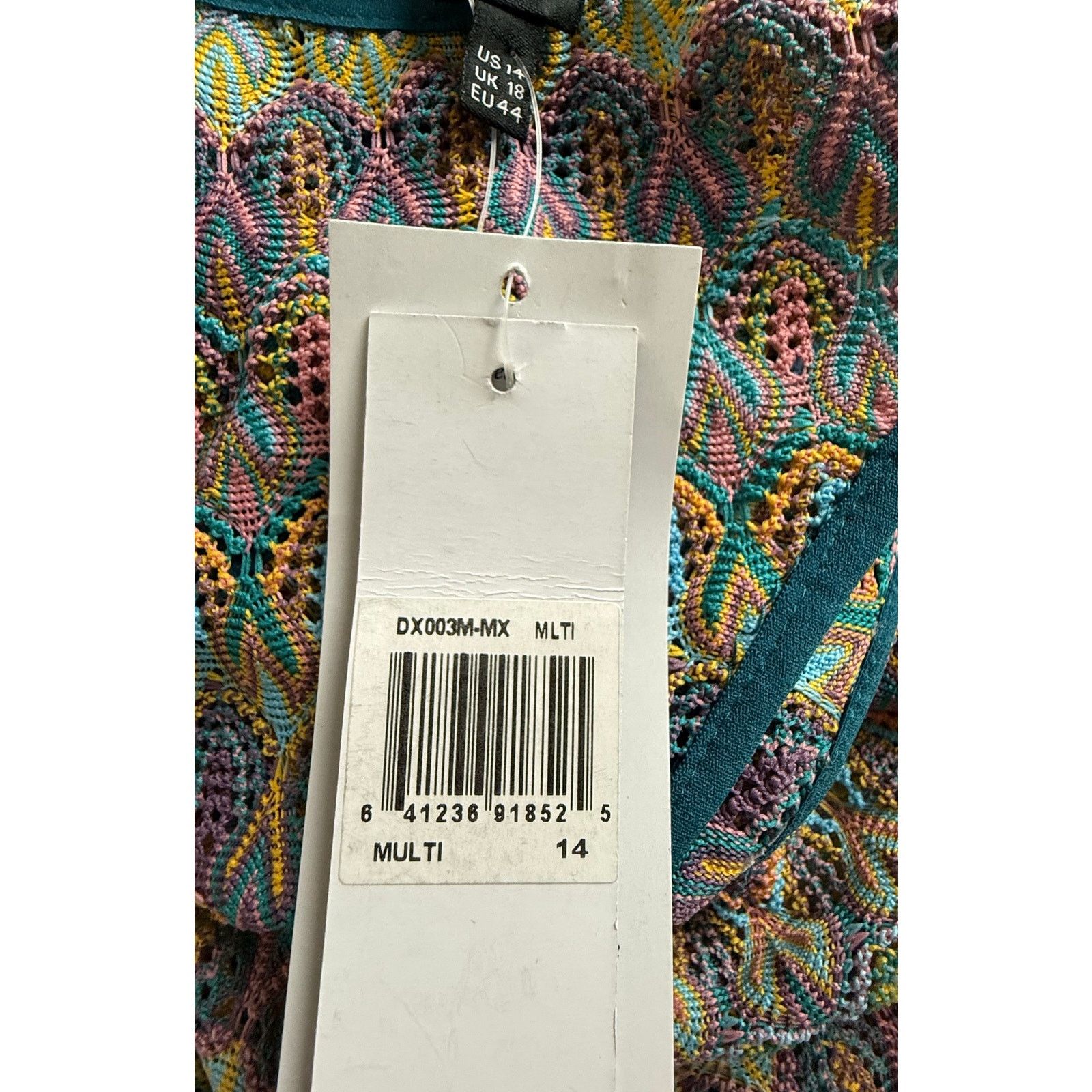 Donna Morgan Donna Morgan Blue Multi Dress With Mini Under Dress Size XL / US 12-14 / IT 48-50 - 4 Thumbnail