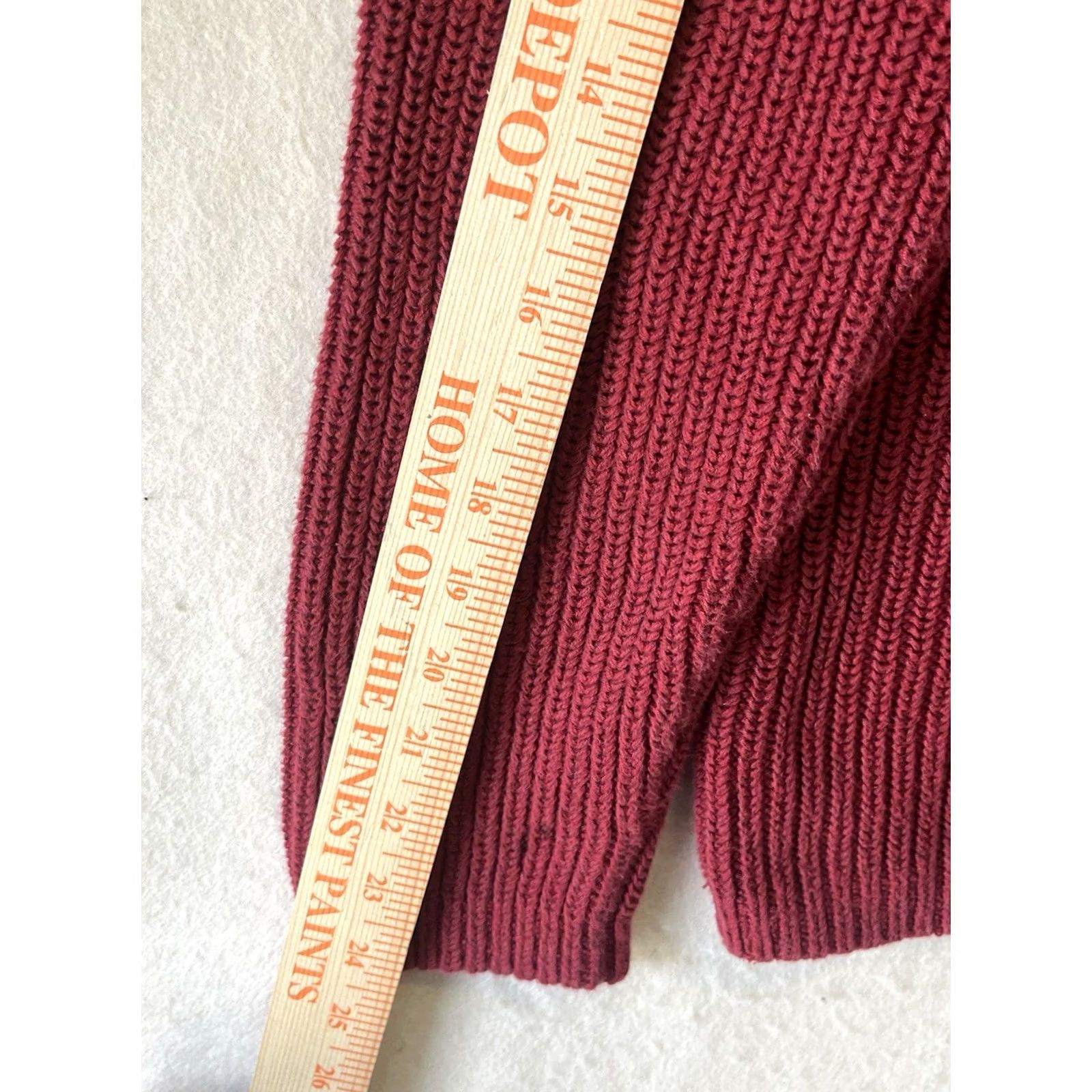 Vintage LL Bean Men’s M Red Cotton Sweater Rib Henley Size US M / EU 48-50 / 2 - 5 Thumbnail