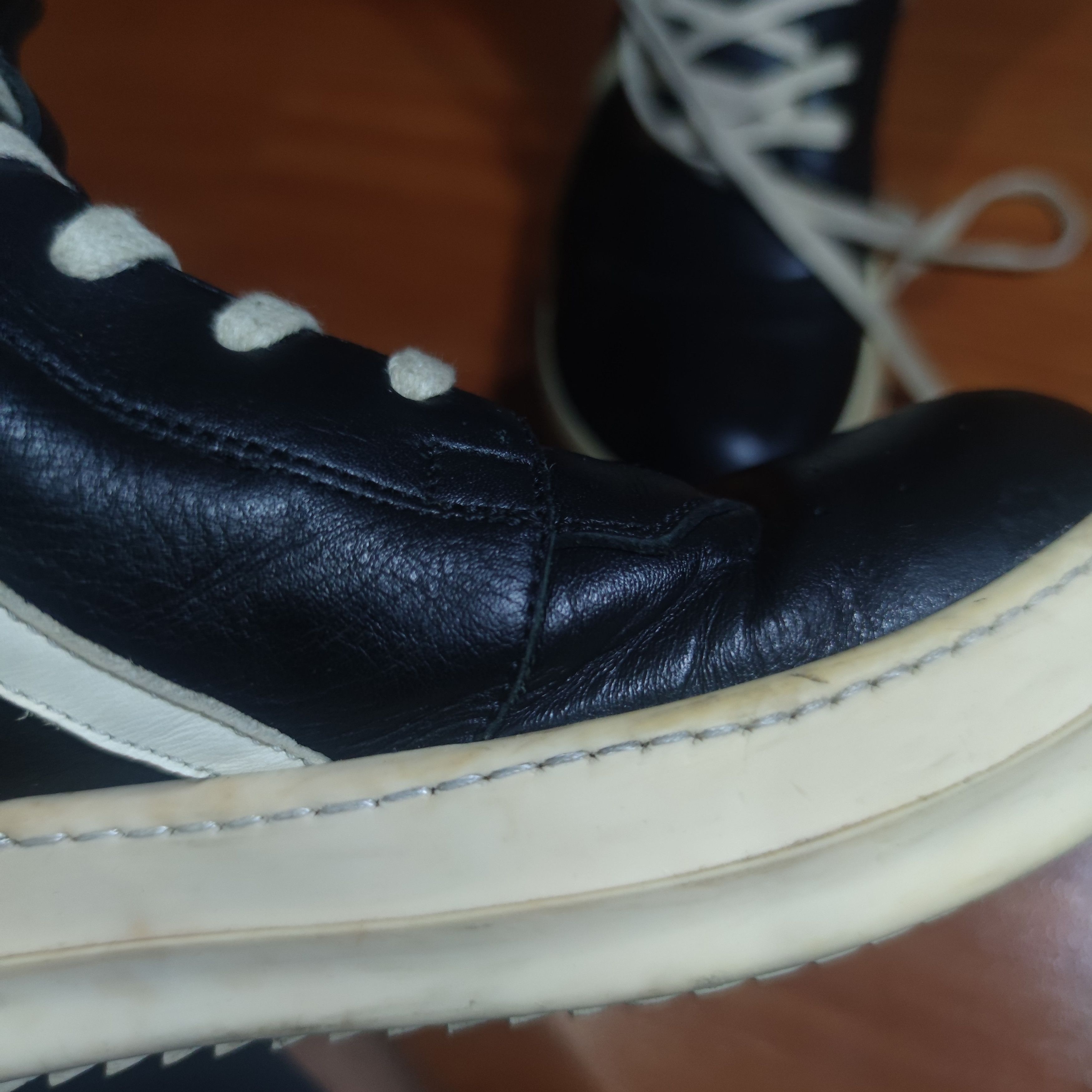 Rick Owens Rick Owens Mainline SS16 Geobasket Black/Milk Size US 8 / EU 41 - 7 Thumbnail