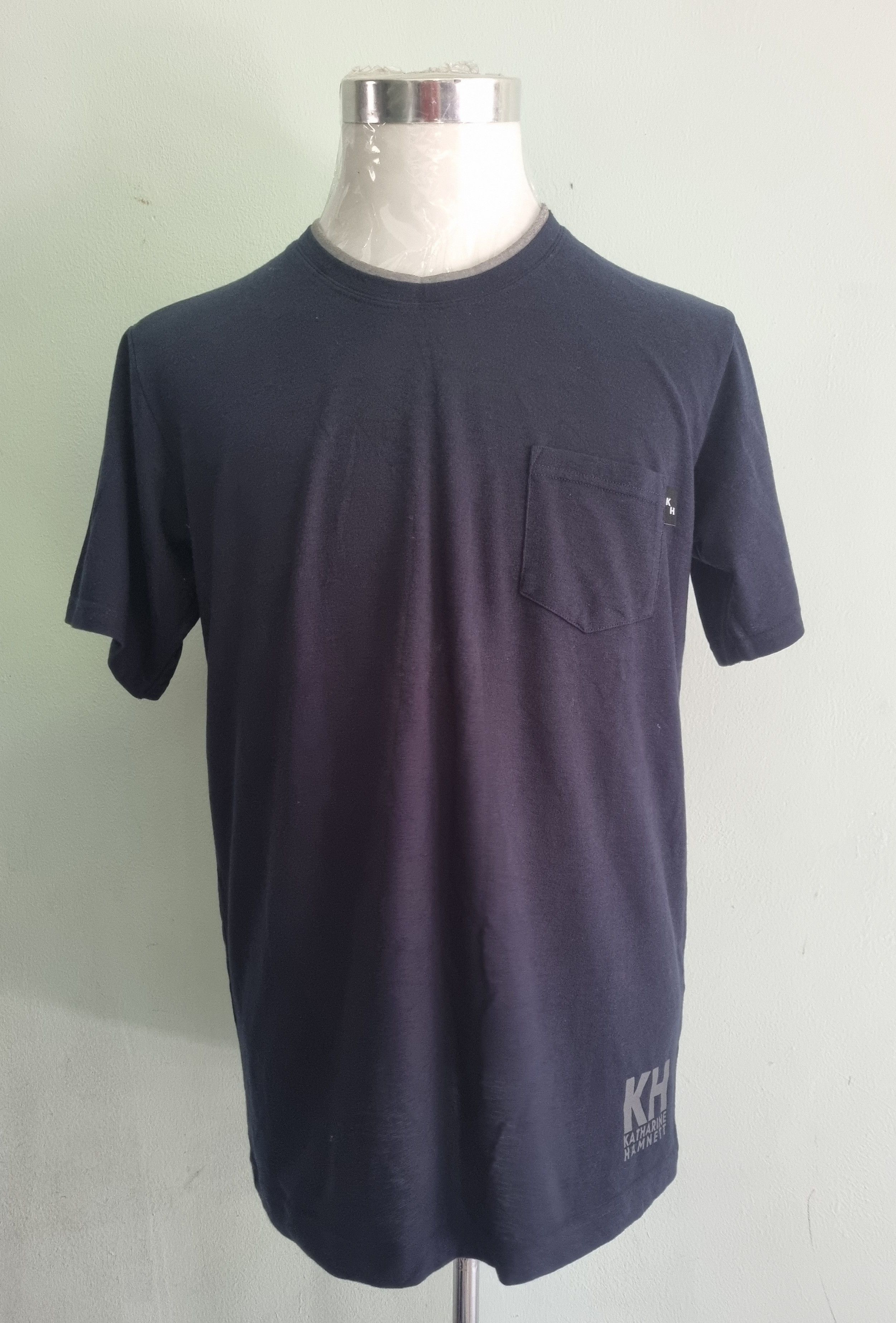 image of Katharine Hamnett London Katherine Hamnett London T Shirt in Dark Blue, Men's (Size XL)