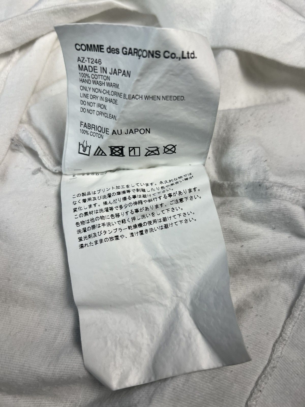 Comme des Garcons COMME des GARÇONS PLAY Double Camo Heart Tee White Size M Size US M / EU 48-50 / 2 - 4 Thumbnail