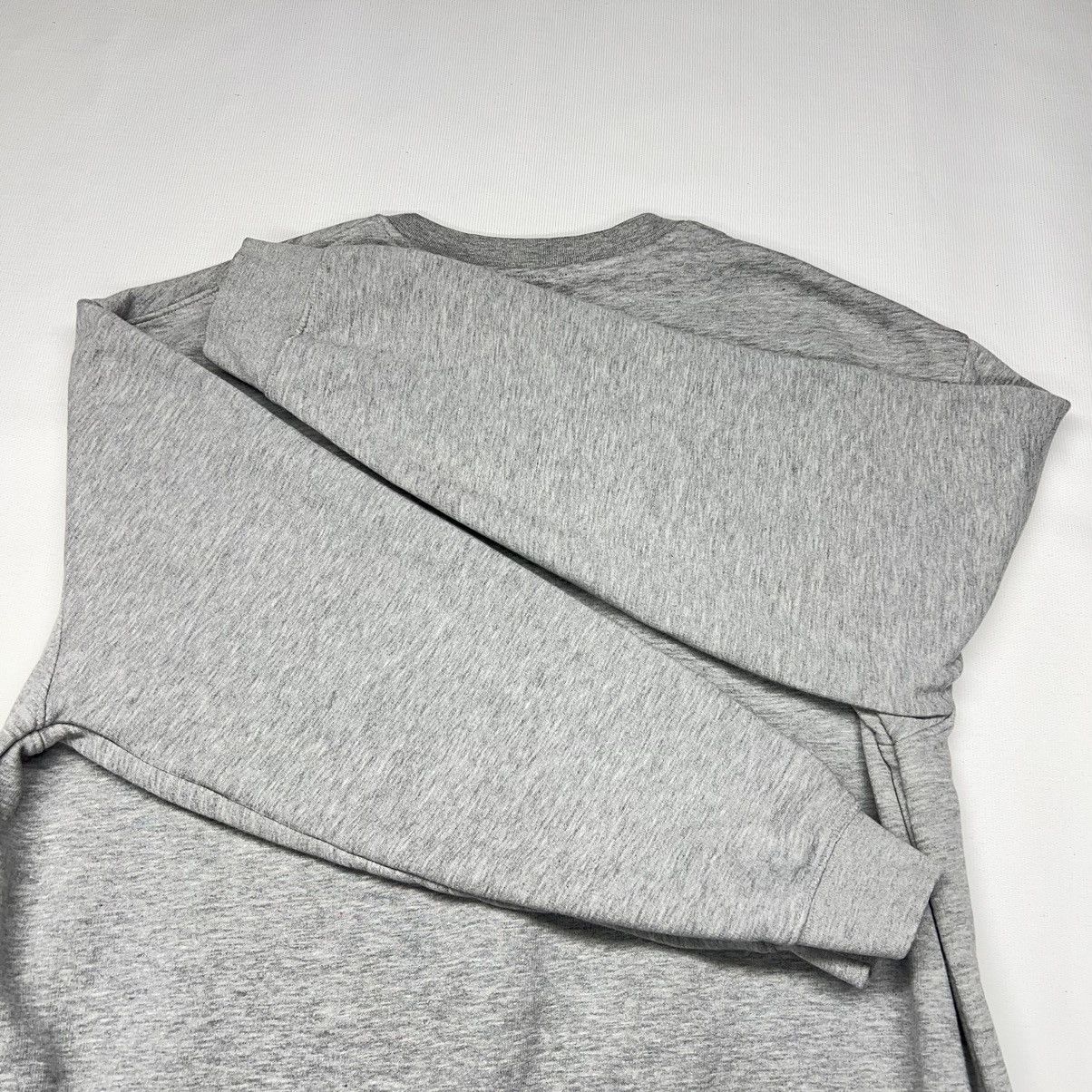Nike × Vintage Nike Crewneck Grey Sweatshirt Mini Swoosh 90s Made In Turkey Size US XL / EU 56 / 4 - 15 Thumbnail