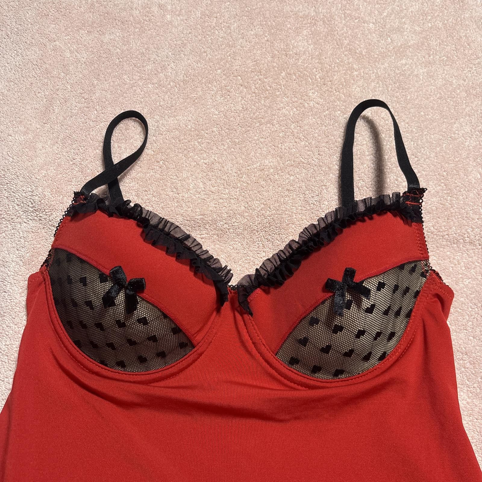 y2k rampage red lace grunge slip dress