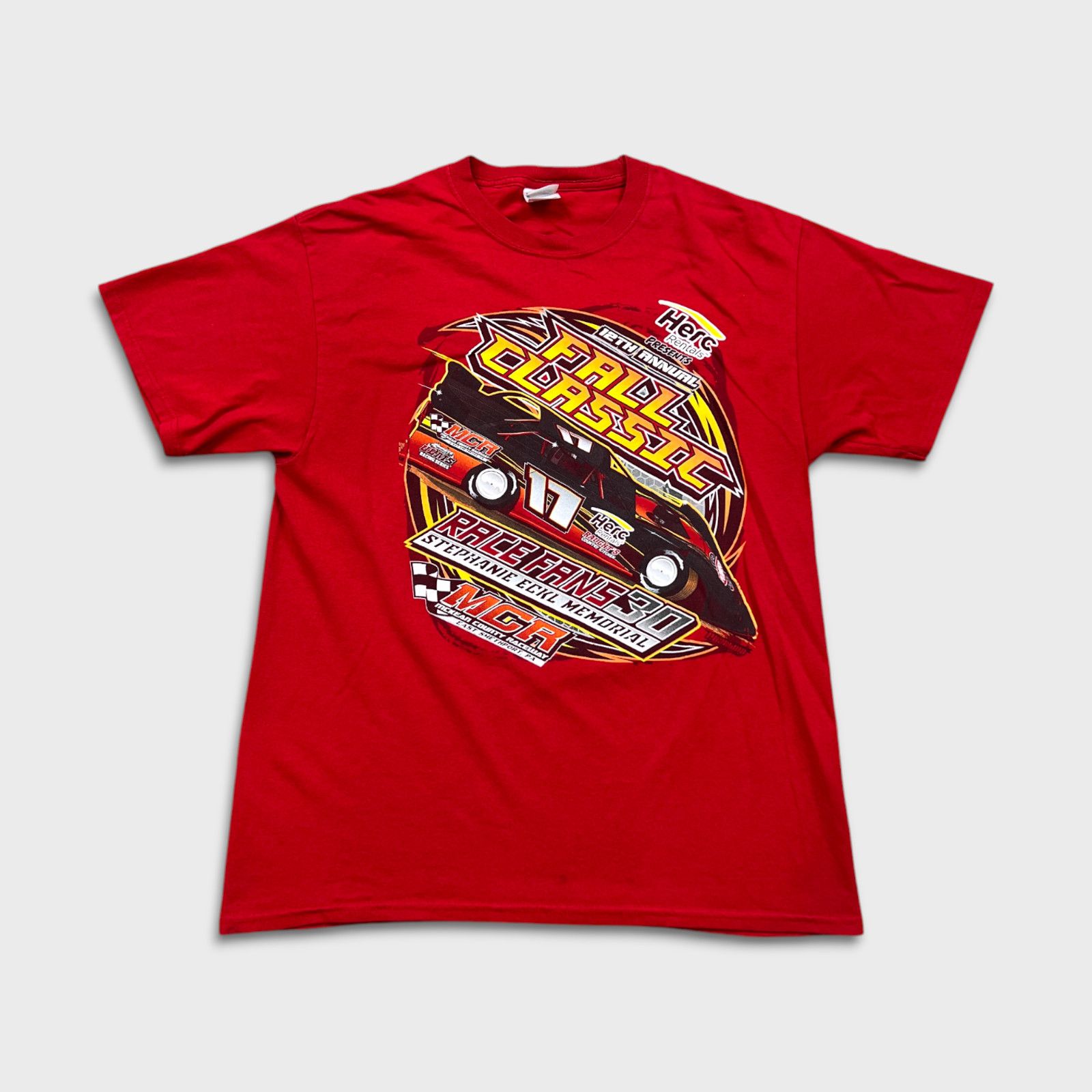 NASCAR × Vintage 2016 Fall NASCAR Racing T Shirt Double Sided Graphic Tee Size US L / EU 52-54 / 3 - 1 Thumbnail