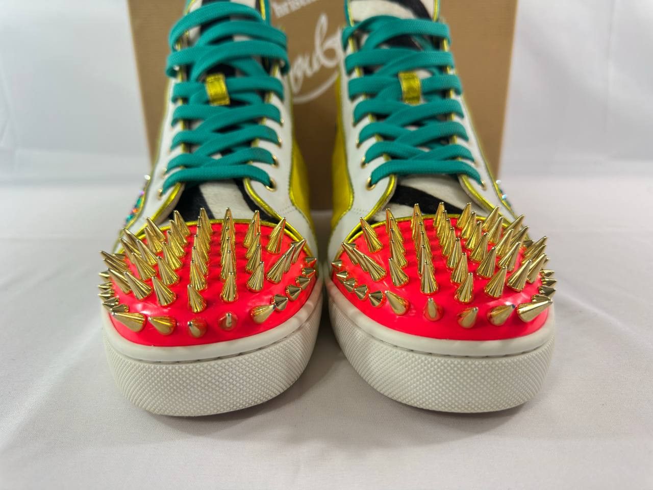 Christian Louboutin Christian Louboutin No Limit Spikes Flat Python Fresh Strass Size US 11 / EU 44 - 5 Thumbnail