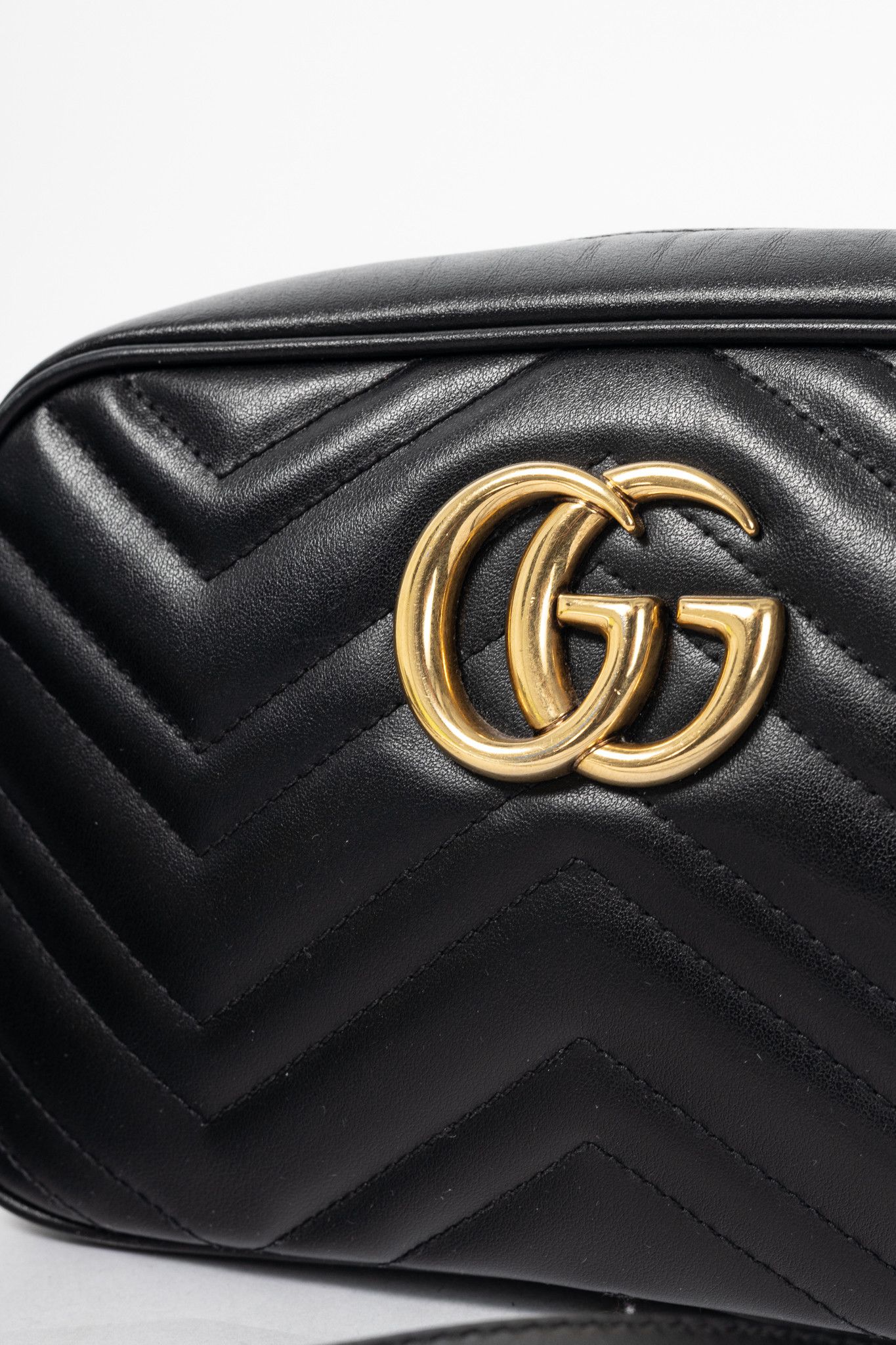 Gucci Gucci GG Marmont Small Black Matelassé Shoulder Bag Size ONE SIZE - 9 Thumbnail