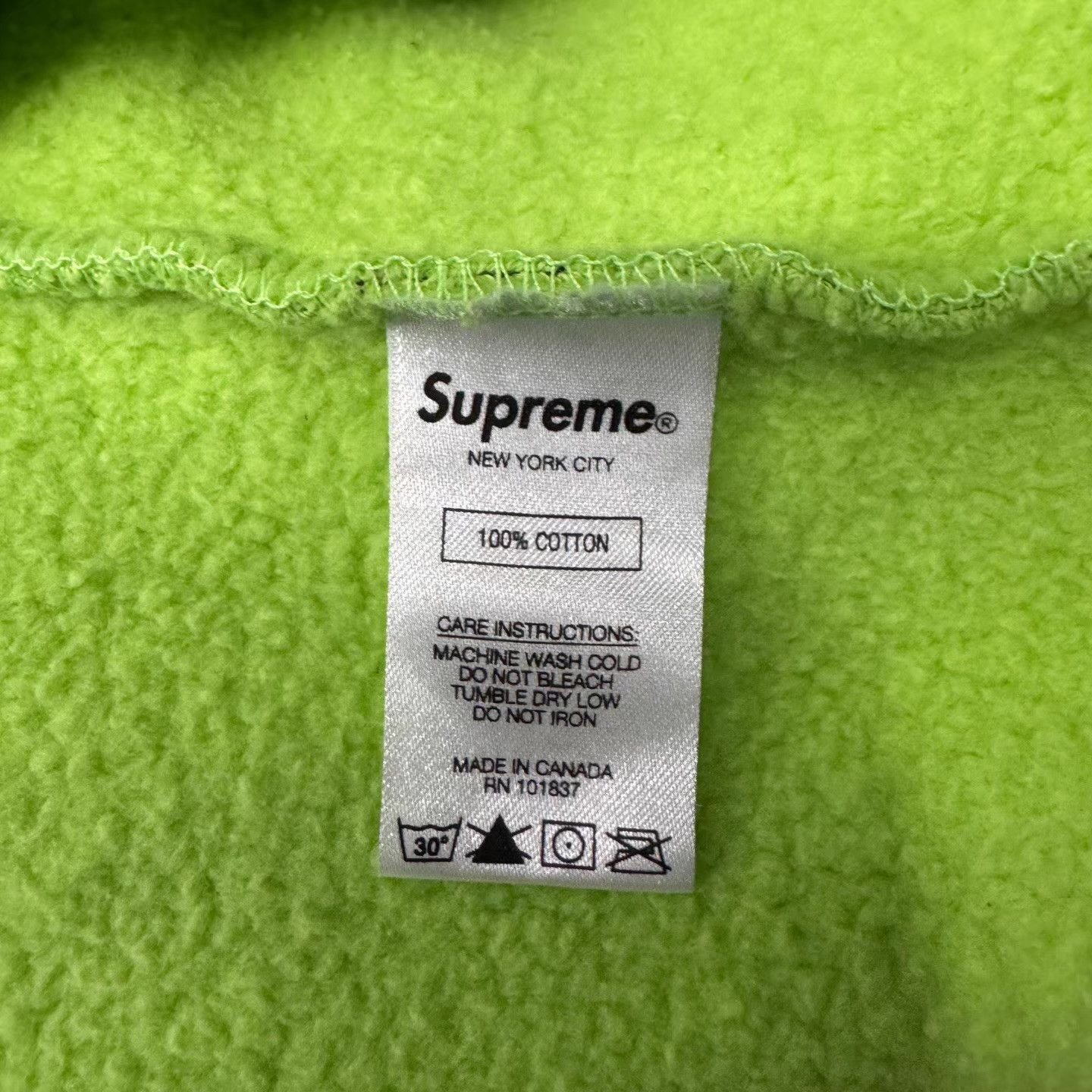 Supreme Supreme Fluorescent Green Over Print Handcuff Hoodie Q10 Size US XL / EU 56 / 4 - 4 Thumbnail