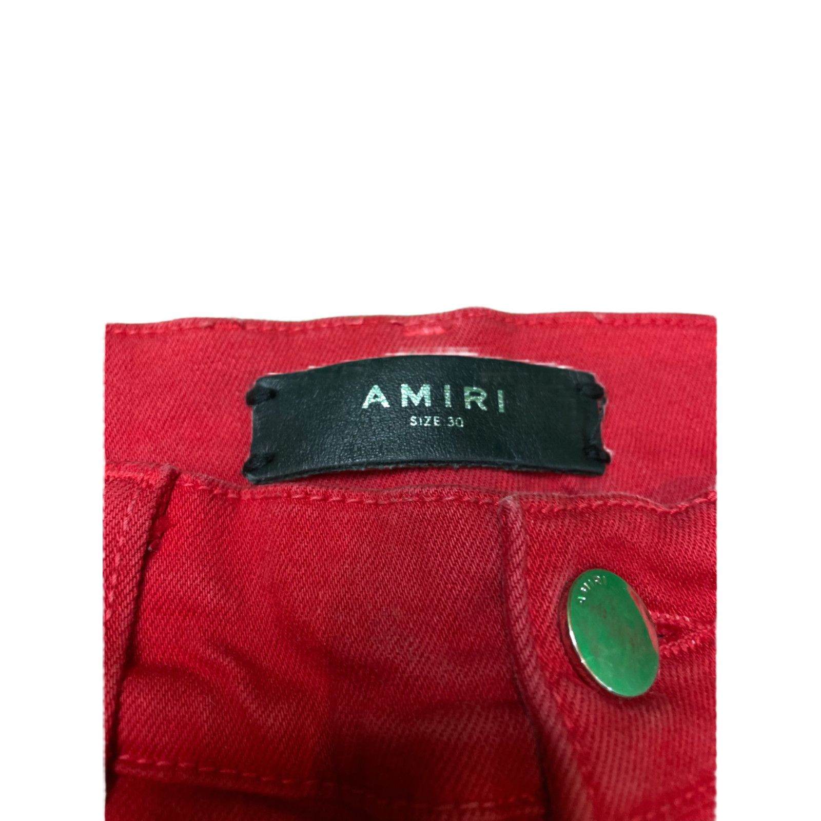 Amiri Amiri Thrasher Red & Black Jeans Size US 30 / EU 46 - 2 Thumbnail