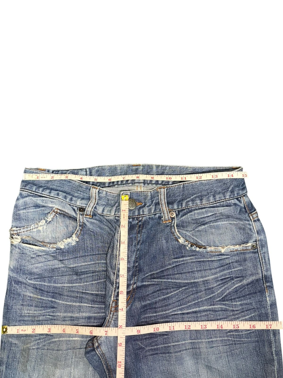 Nicole Club Vintage Seduction de Nicole Distressed Bootcut Jeans Size 29" - 6 Thumbnail