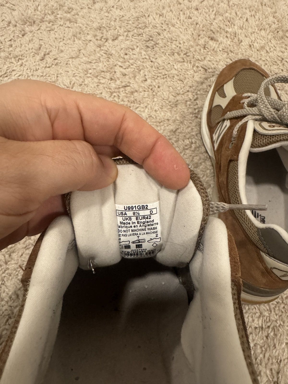 New Balance New Balance 991 v2 ‘Iconic Influences’ Caramel Cafe Size US 8.5 / EU 41-42 - 8 Thumbnail