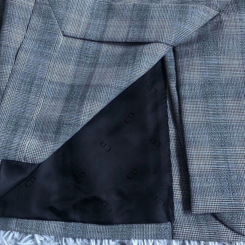 Dior Dior 19ss streamer checkered wool suit 2501-Nextarrow Size 52R - 5 Thumbnail
