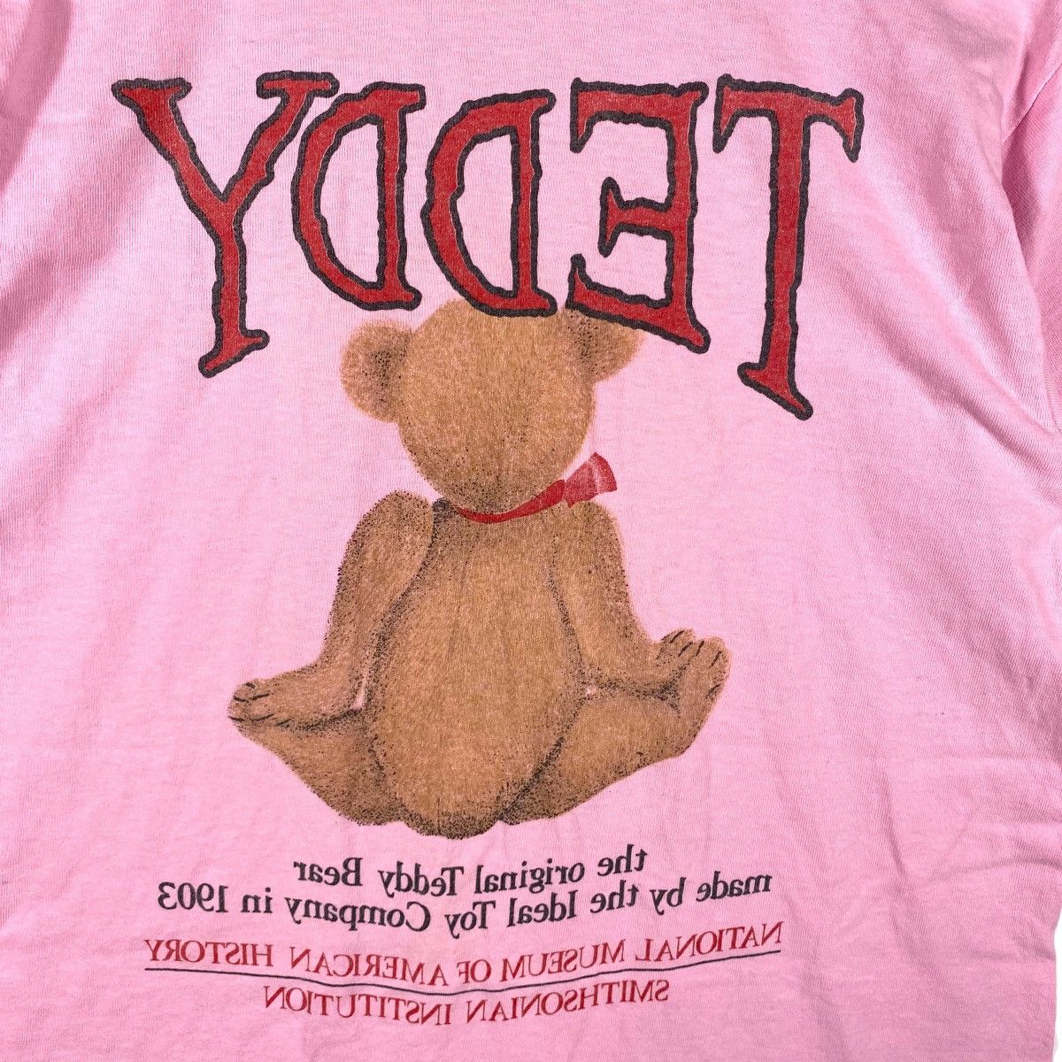 Arts & Science × Vintage Vintage 90's TEDDY American Museum History Tee Shirt Medium Size US M / EU 48-50 / 2 - 7 Thumbnail