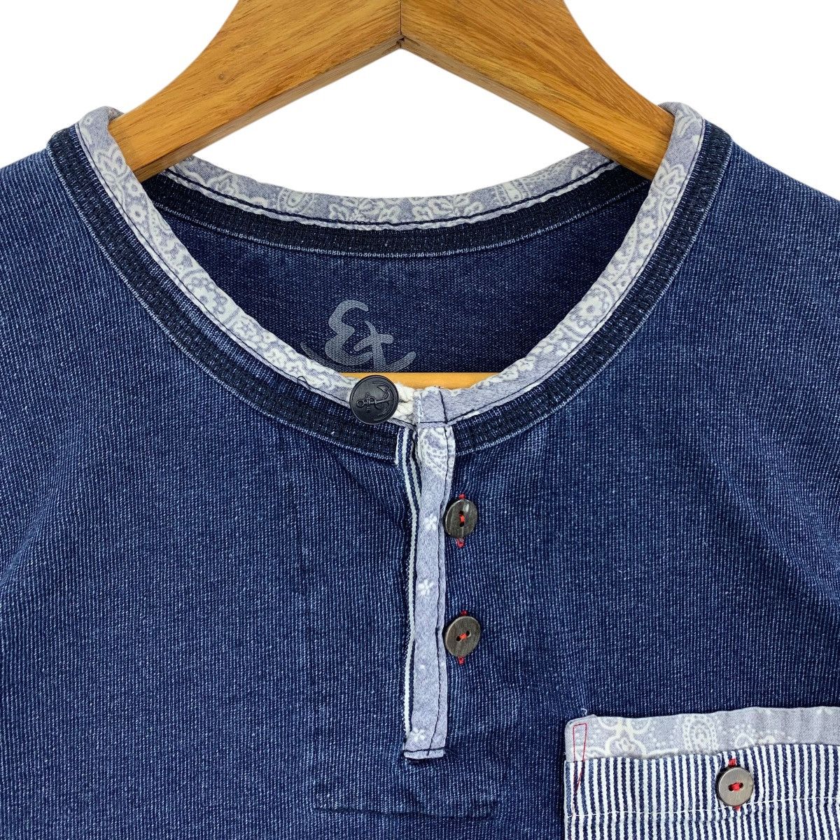 Eternal × Japanese Brand ETERNAL Indigo Blue jeans pocket tee Size US M / EU 48-50 / 2 - 8 Thumbnail