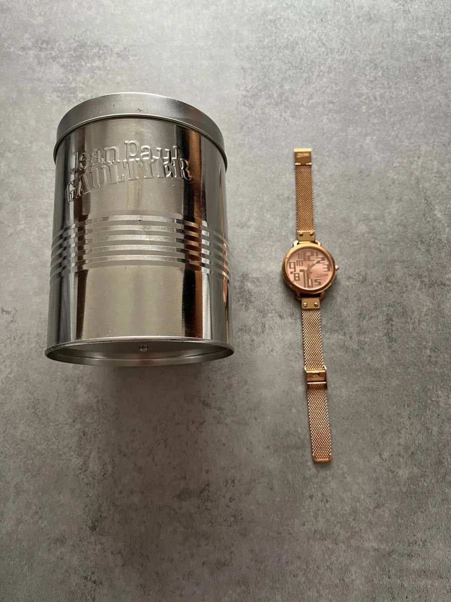 Designer × Jean Paul Gaultier × Vintage Jean Paul Gaultier Minimalistic Numerology Gold Watch Size ONE SIZE - 4 Thumbnail