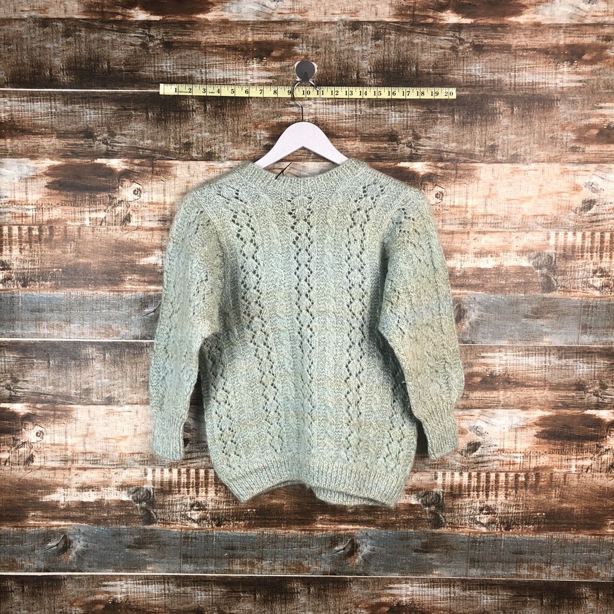 Japanese Brand Japan cardigan vintage faded Green Knitwear #A2282 Size S / US 4 / IT 40 - 10 Thumbnail
