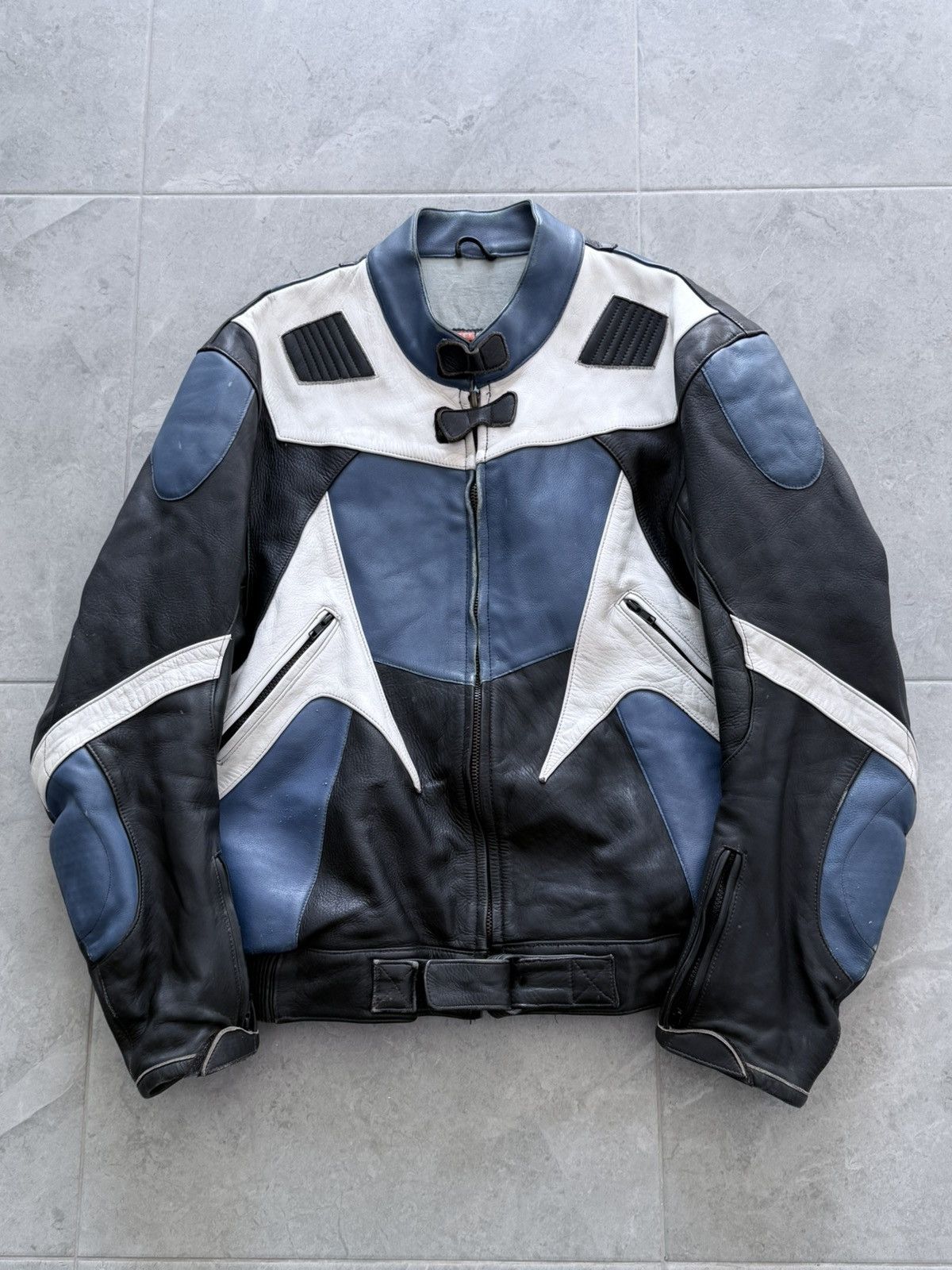 Harley Davidson Vintage Harley Davidson Leather Racing Moto Jacket Size US XL / EU 56 / 4 - 1 Thumbnail