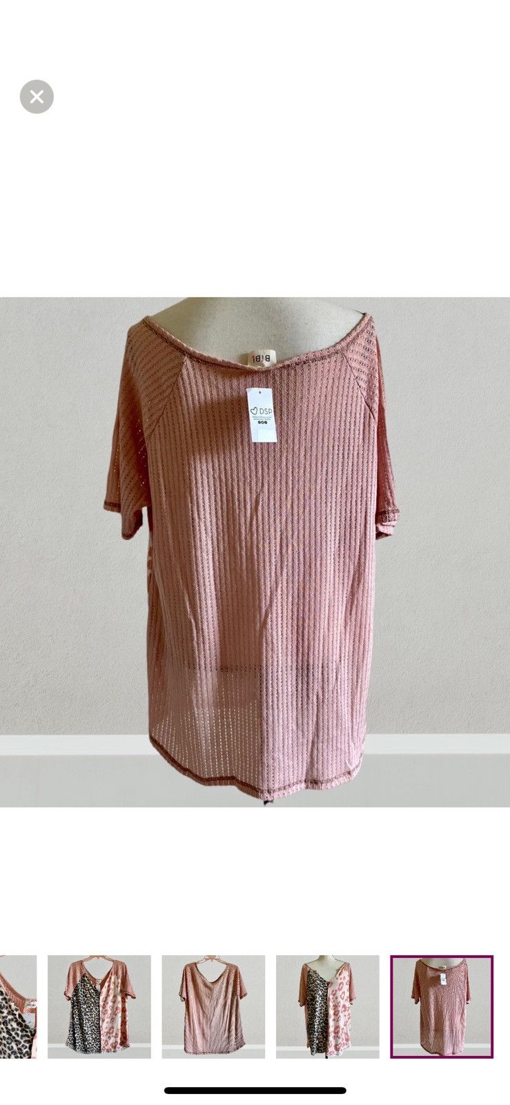 Other BIBI PINK ANIMAL PRINT BLOCK DETAIL SHORT SLEEVE TOP SHIRT Size L / US 10 / IT 46 - 8 Thumbnail