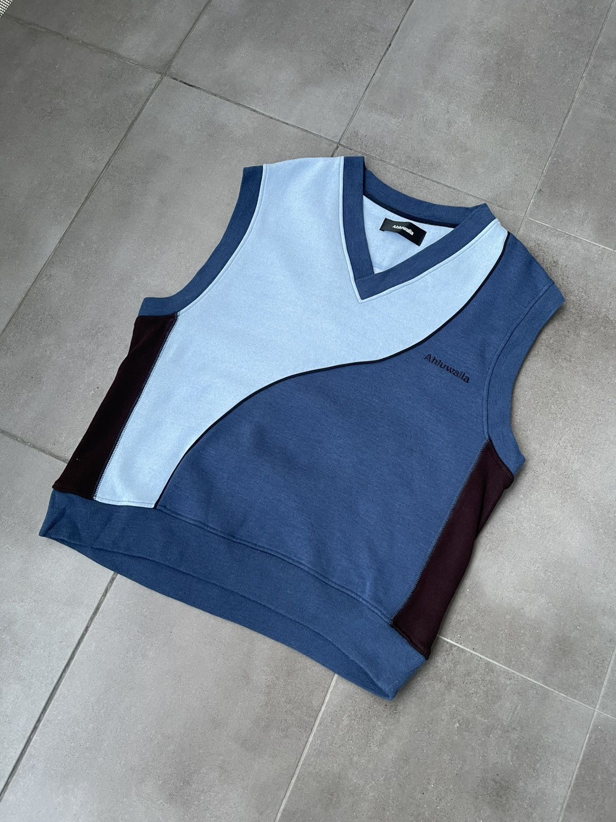 Ahluwalia !DS! AW23 Ahluwalia Mae Cotton V-Neck Sleeveless Sweatshirt Size US M / EU 48-50 / 2 - 7 Thumbnail