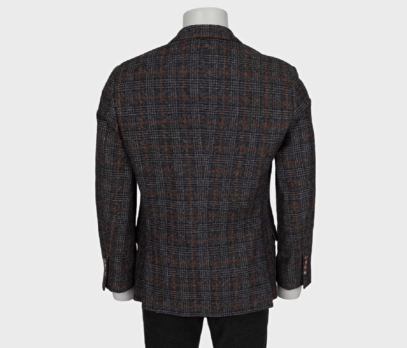 Brunello Cucinelli Brunello Cucinelli men’s gray checkered wool jacket Size 50R - 3 Thumbnail