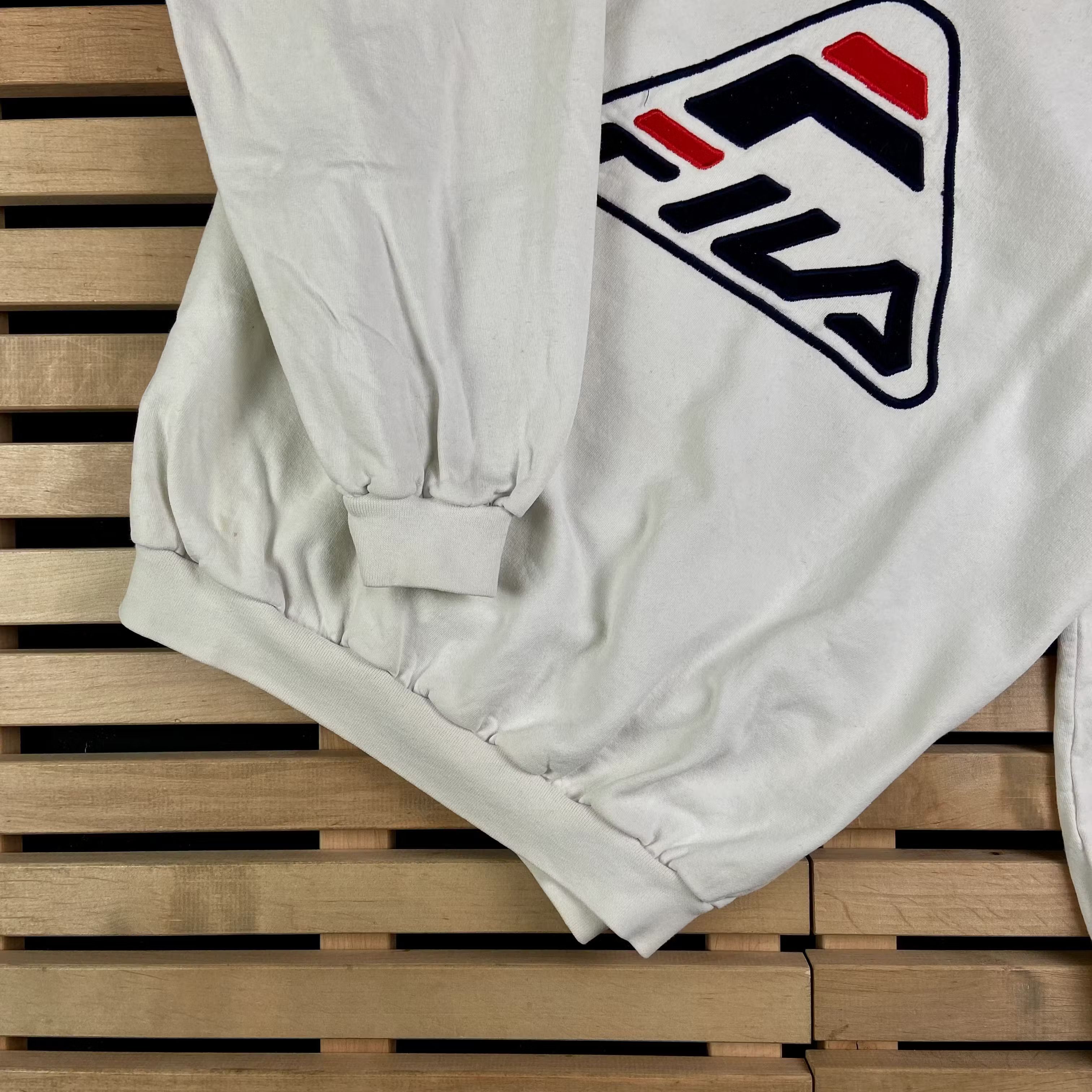 Fila × Vintage Mens Sweatshirt Fila Big Logo Vintage Size L Size US L / EU 52-54 / 3 - 3 Thumbnail