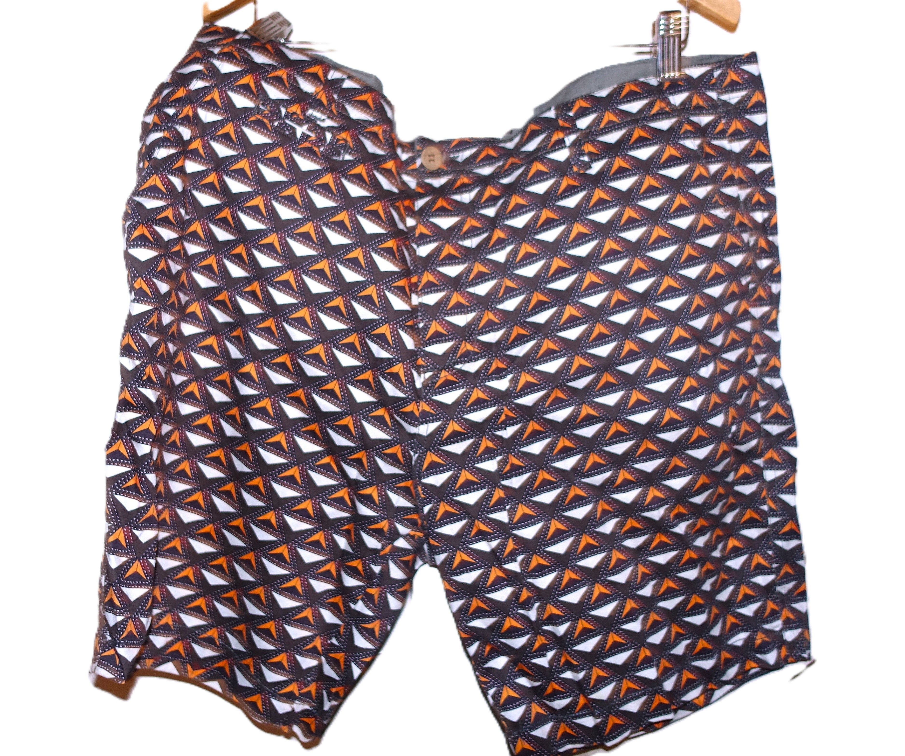 Other Oxford Lads Orange Black Shorts 36 Size US 36 / EU 52 - 1 Thumbnail