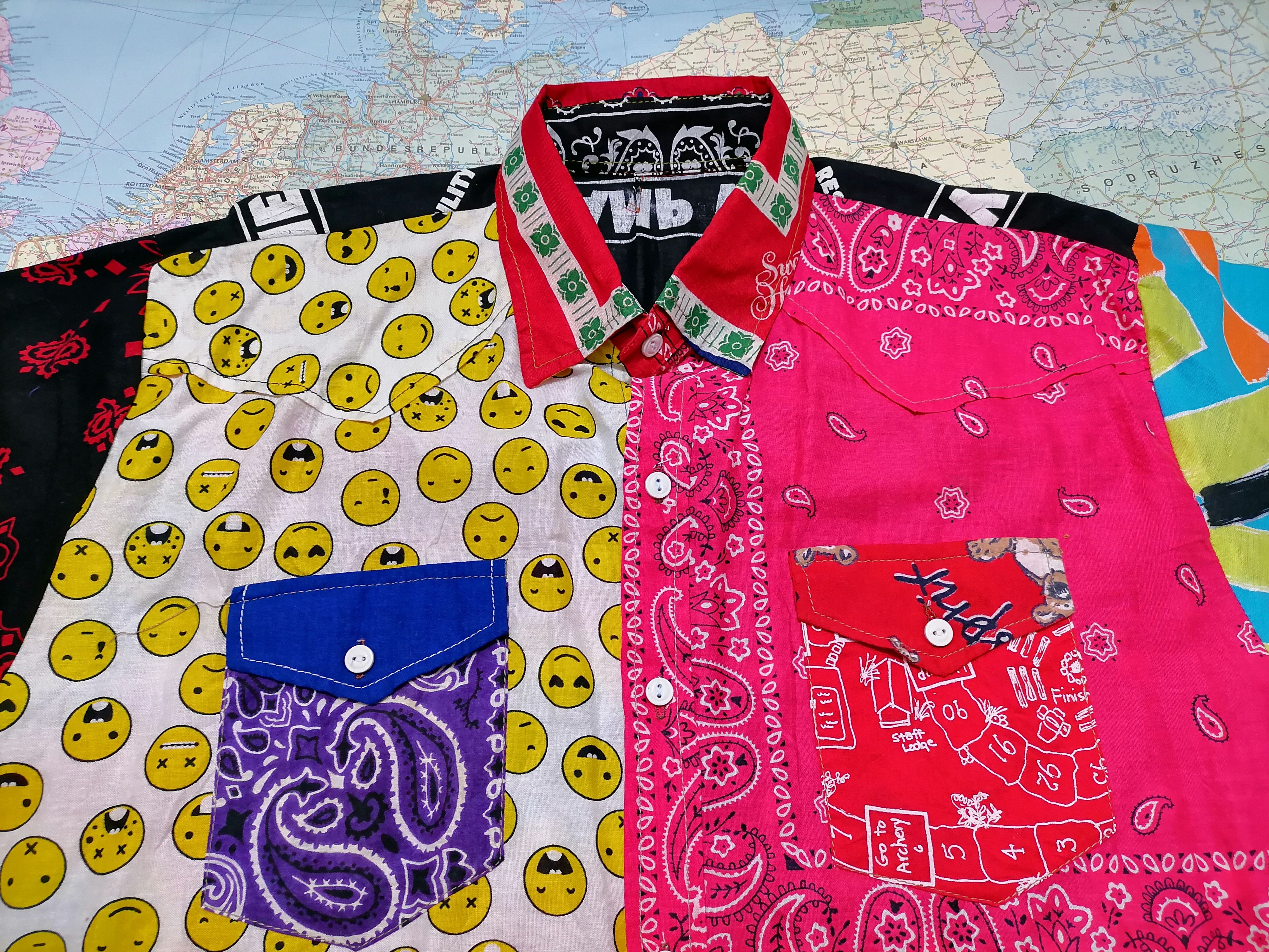 Other Vintage Patchwork Shirt long sleeve , Size Large Size US L / EU 52-54 / 3 - 2 Thumbnail