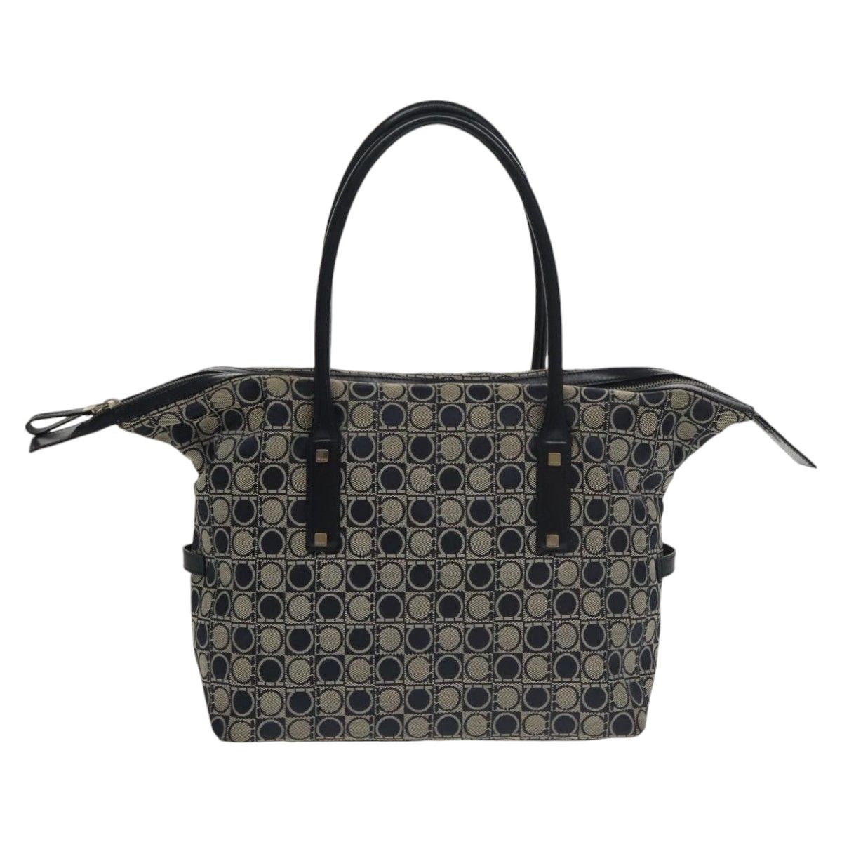 Salvatore Ferragamo Navy Canvas Tote Bag (Pre-Owned) Size ONE SIZE - 1 Thumbnail