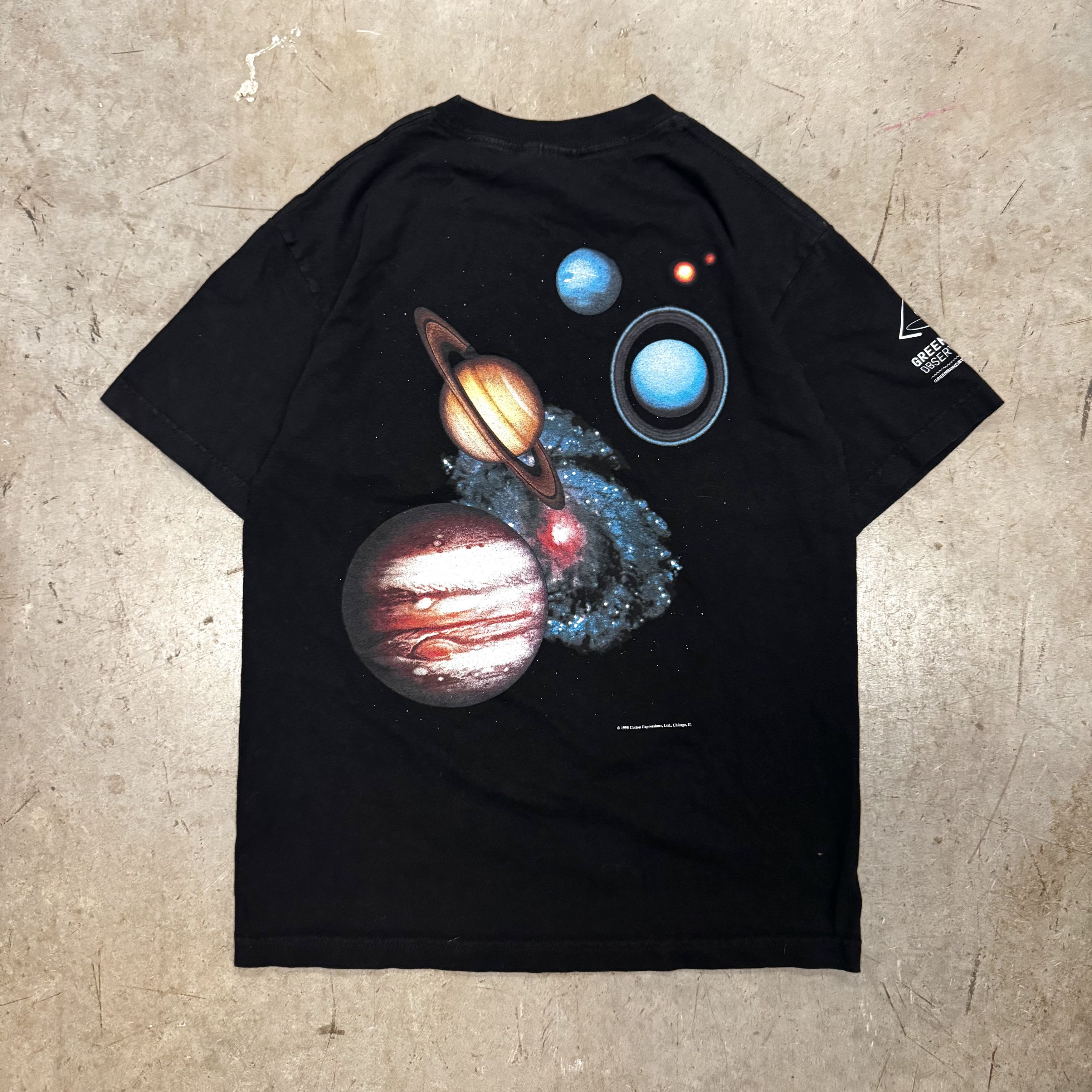 Vintage VTG 90s Space Planets graphic T Shirt Universe Galaxy Art Size US M / EU 48-50 / 2 - 2 Thumbnail