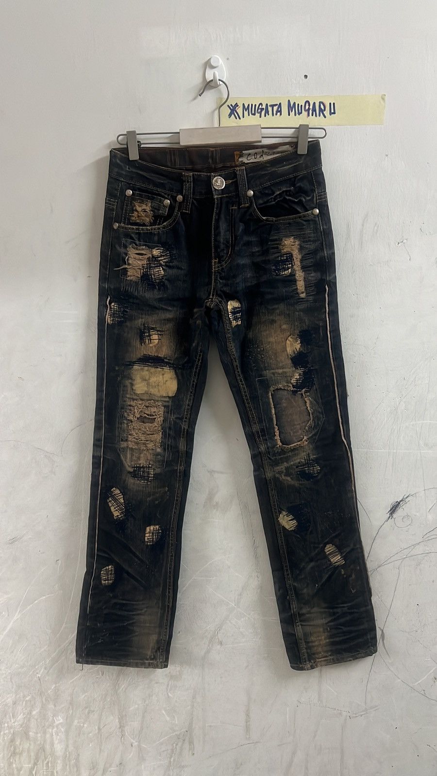 VINTAGE Y2K INSPIRED KAPITAL PATCHWORK DENIM PANT