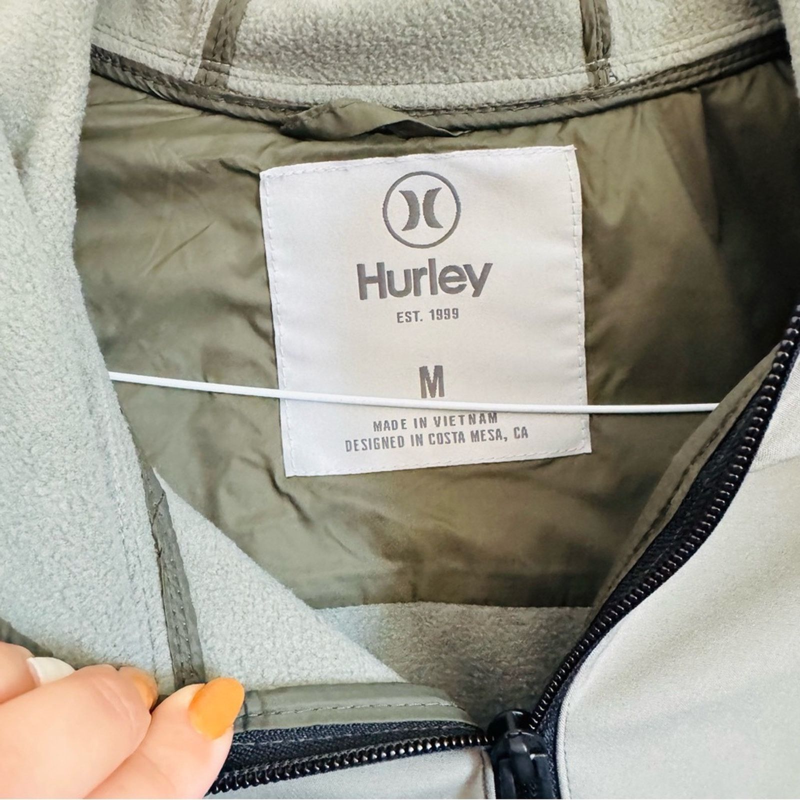 Hurley NEW HURLEY Olive Green Softshell Windproof Puff Jacket Coat Size US M / EU 48-50 / 2 - 5 Thumbnail