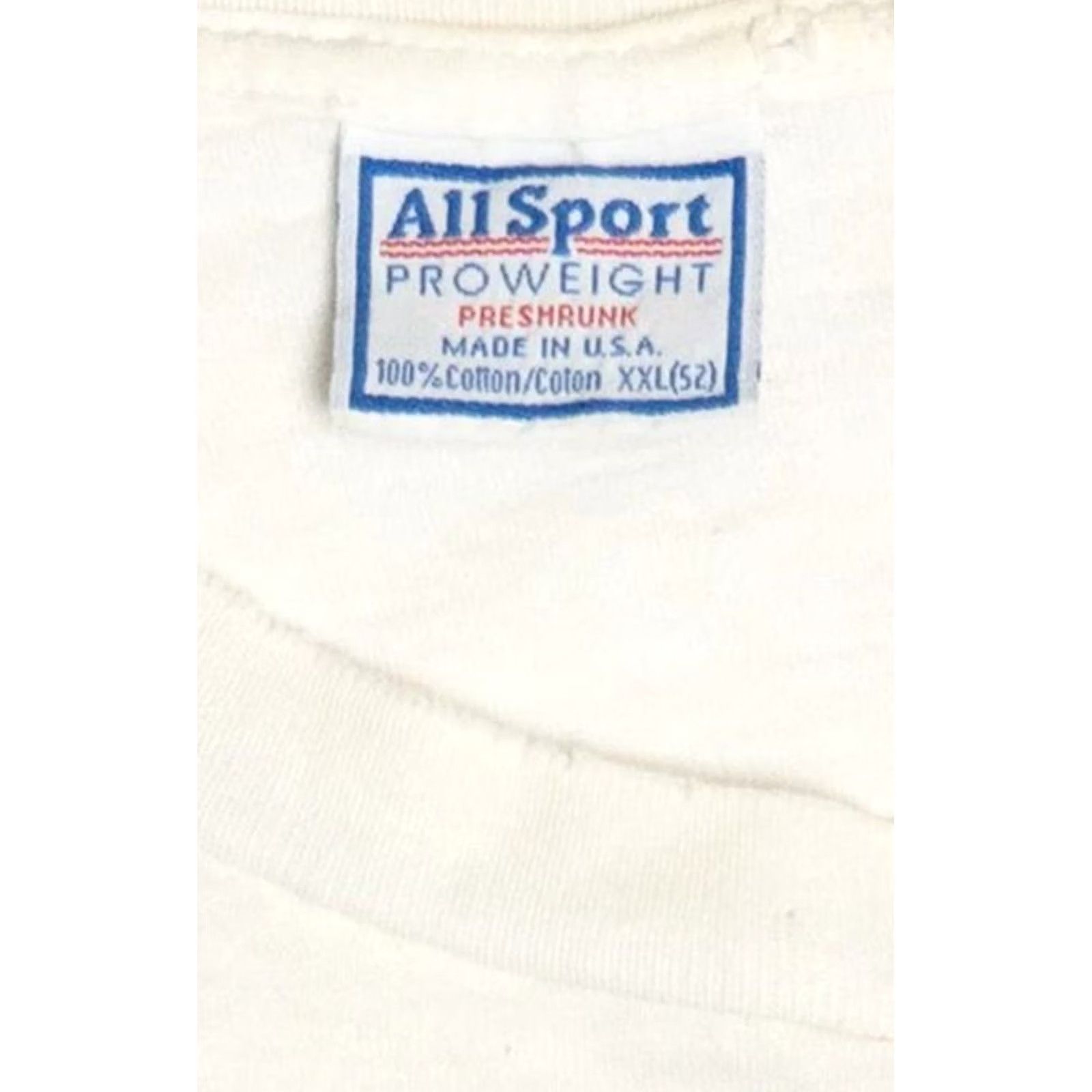 Vintage Vintage All Sport Sammy Swindell TMC Transportation Racing T-Shirt 1990s XX-Large White Unisex Adults Short Sleeve Shirt Mens Size US XXL / EU 58 / 5 - 5 Thumbnail