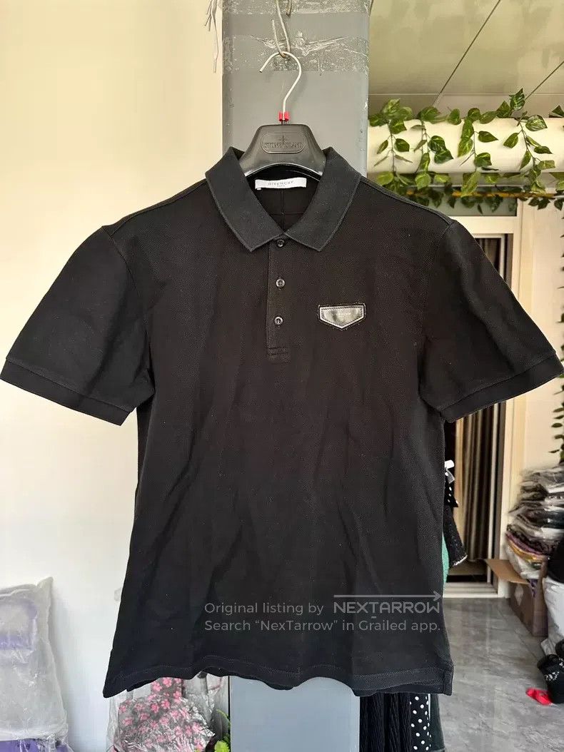 Givenchy Givenchy Classic black chest leather brand logo Polo shirt Size US L / EU 52-54 / 3 - 1 Thumbnail