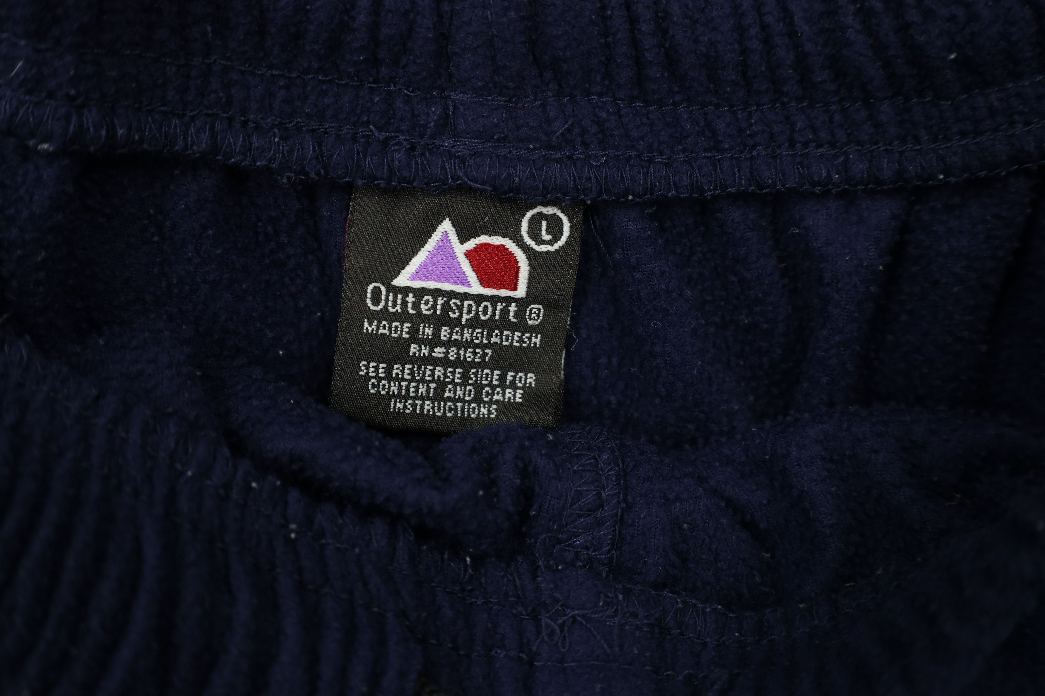 Vintage Vintage 90s Streetwear Fleece Cuffed Sweatpants Joggers Blue Size US 36 / EU 52 - 7 Thumbnail