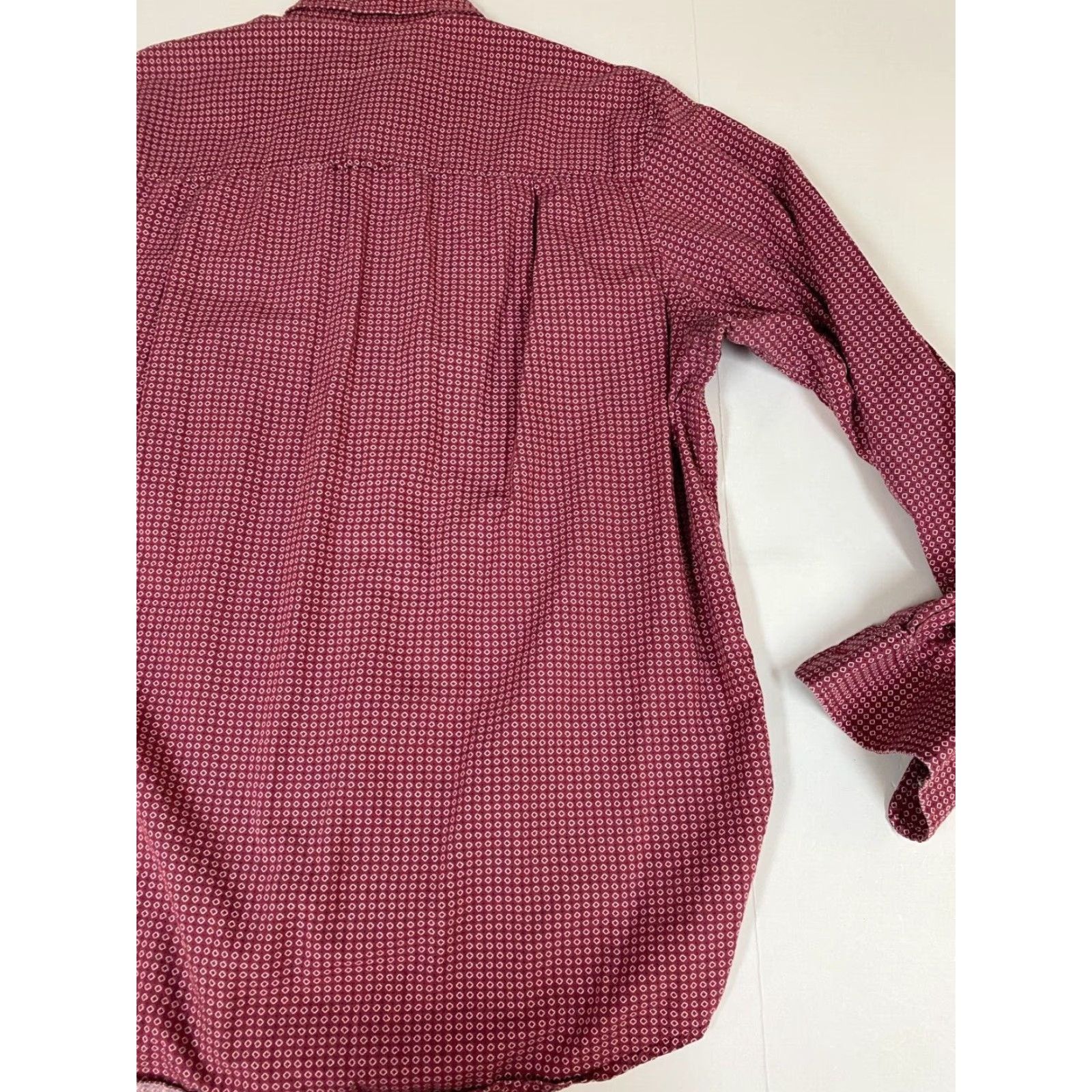 Club Room Club Room Mens Shirt Large Red Chest Pocket Dots Size US L / EU 52-54 / 3 - 6 Thumbnail