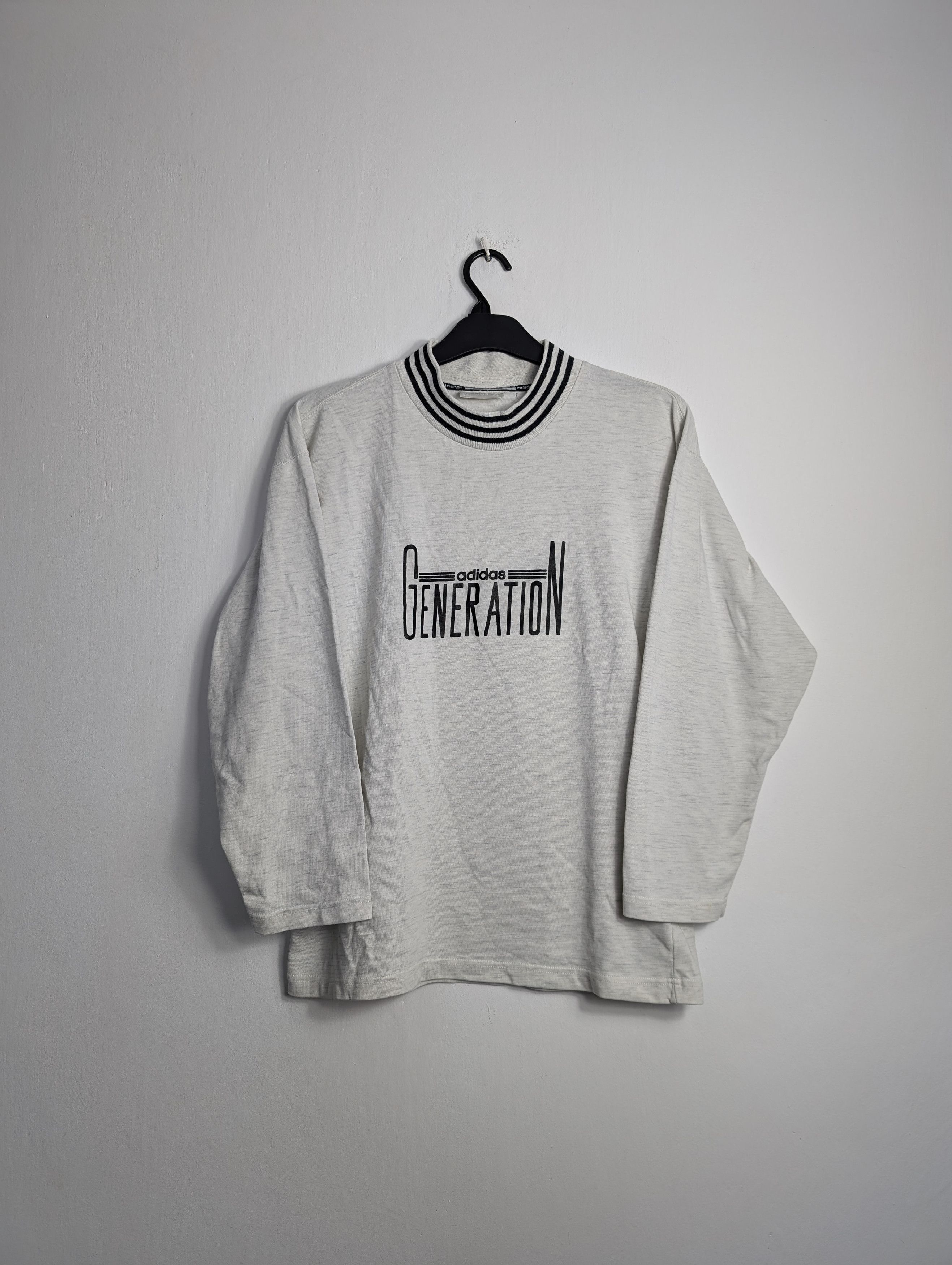 Adidas Vintage 90s adidas Generation Sweater Longsleeve Streetwear Size US M / EU 48-50 / 2 - 1 Thumbnail