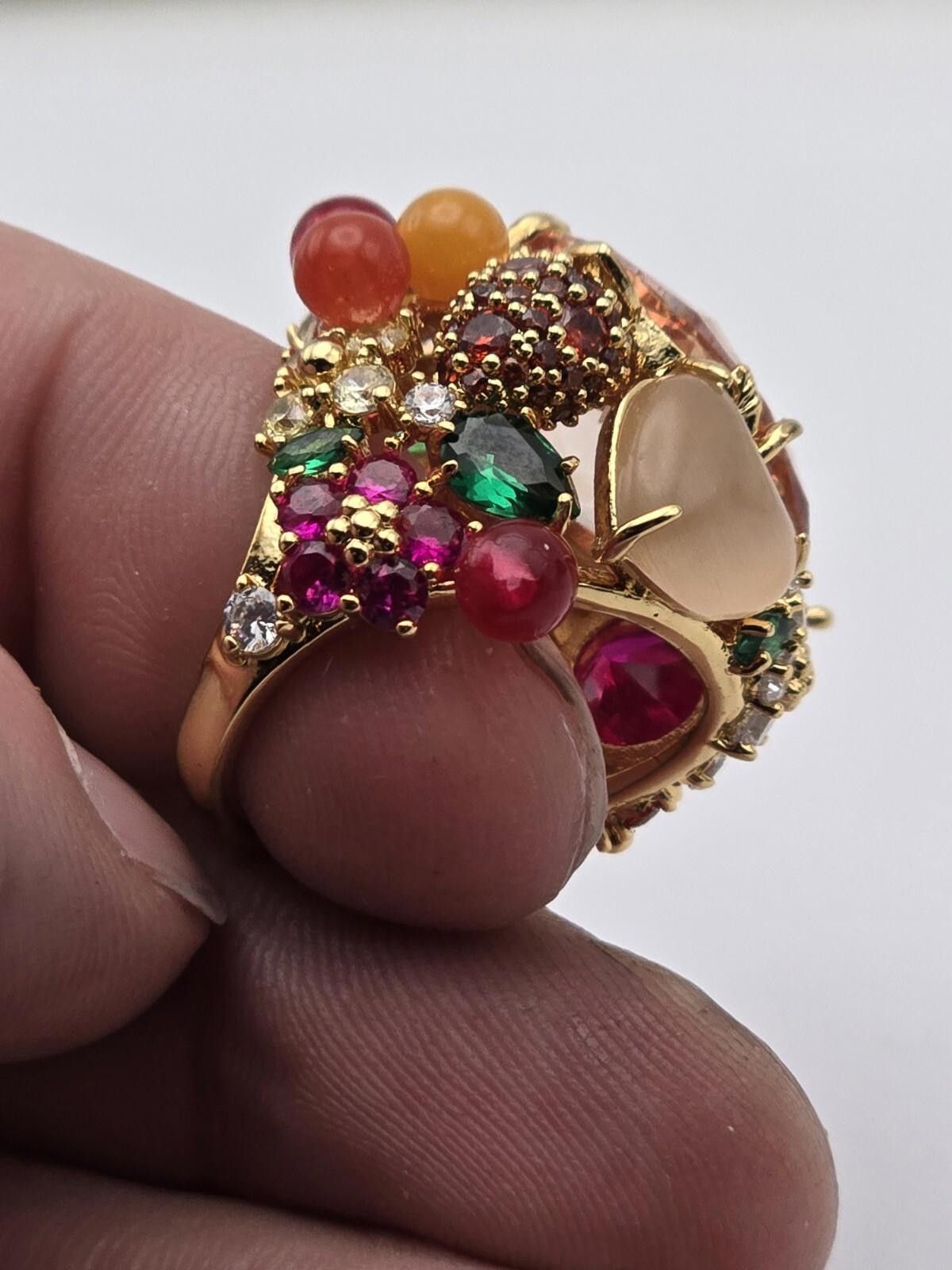 Other Kate Spade Fruit Salad Cocktail Ring Rare retired sz 5 Size ONE SIZE - 2 Thumbnail